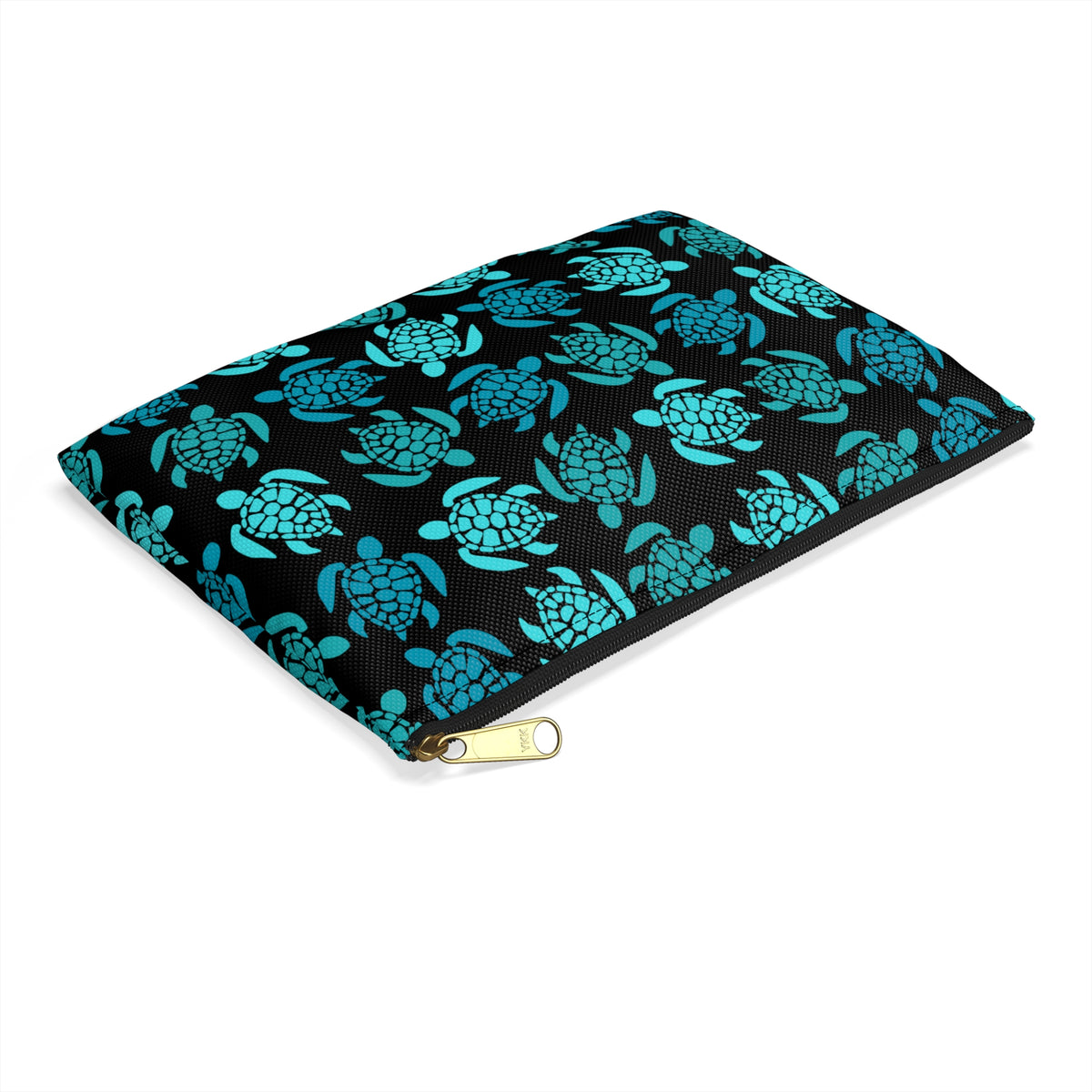 Teal Turtle Time Accessory Pouch