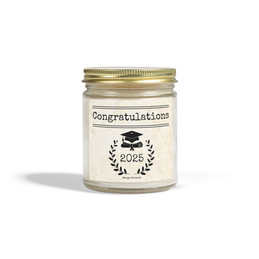 2025 Graduation Candle Mango Coconut 9oz