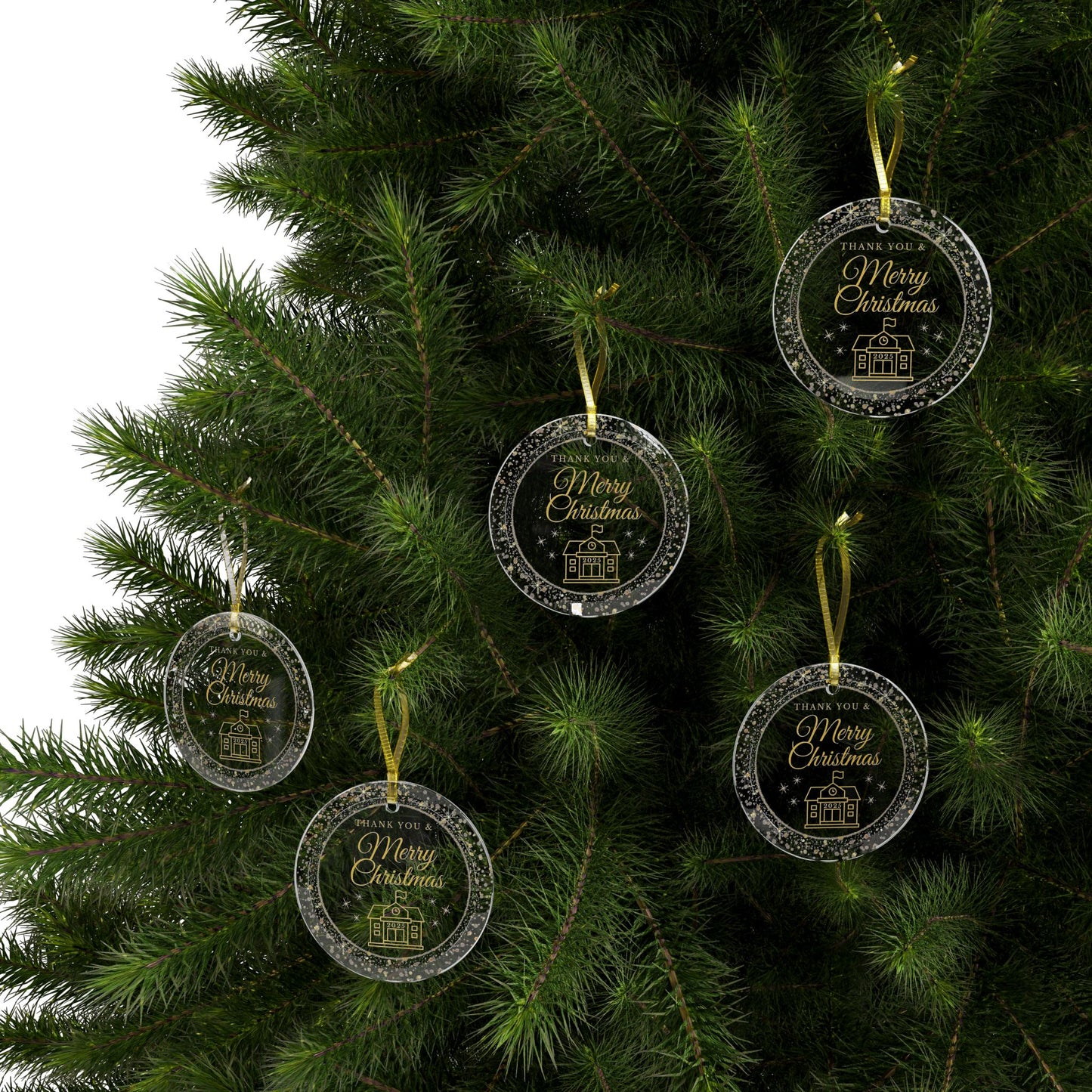 School Administrators Glass Ornament