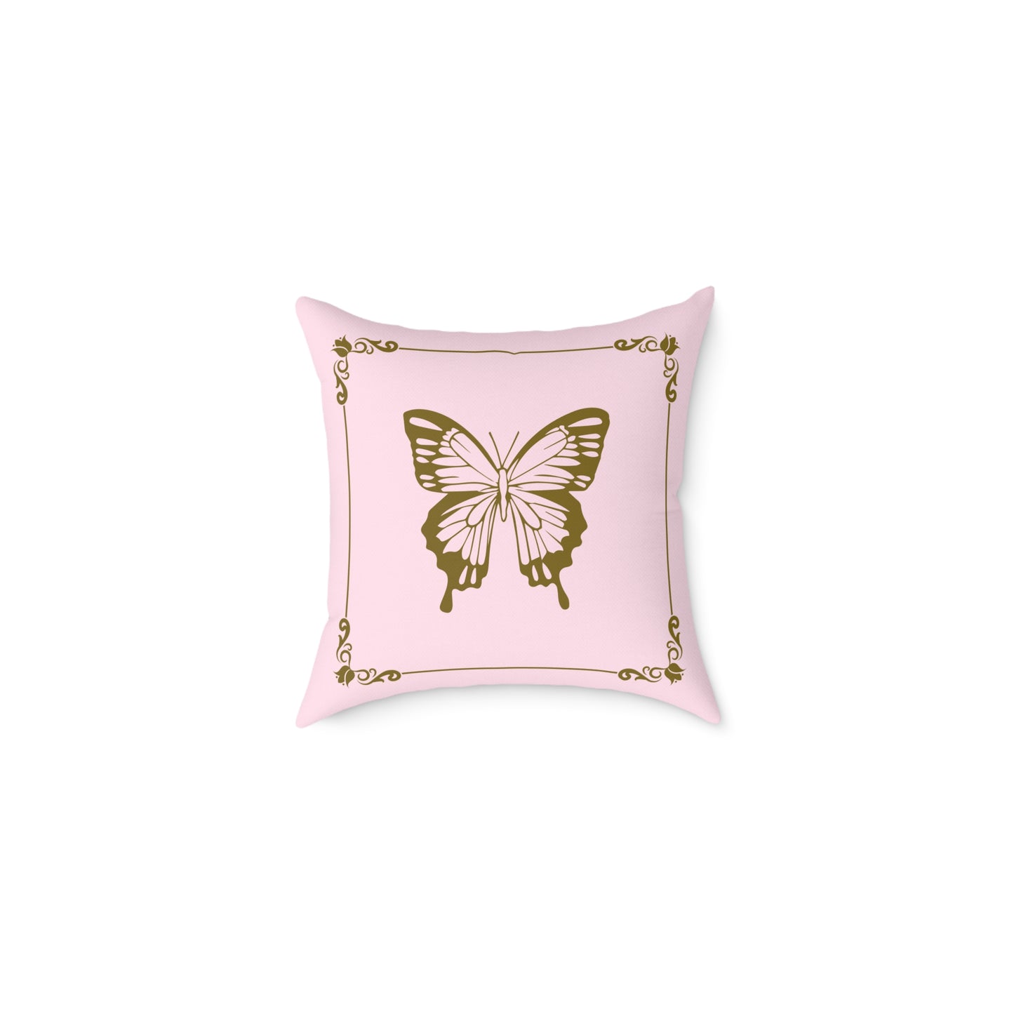 Gilded Pink Reversible Decorative Pillow