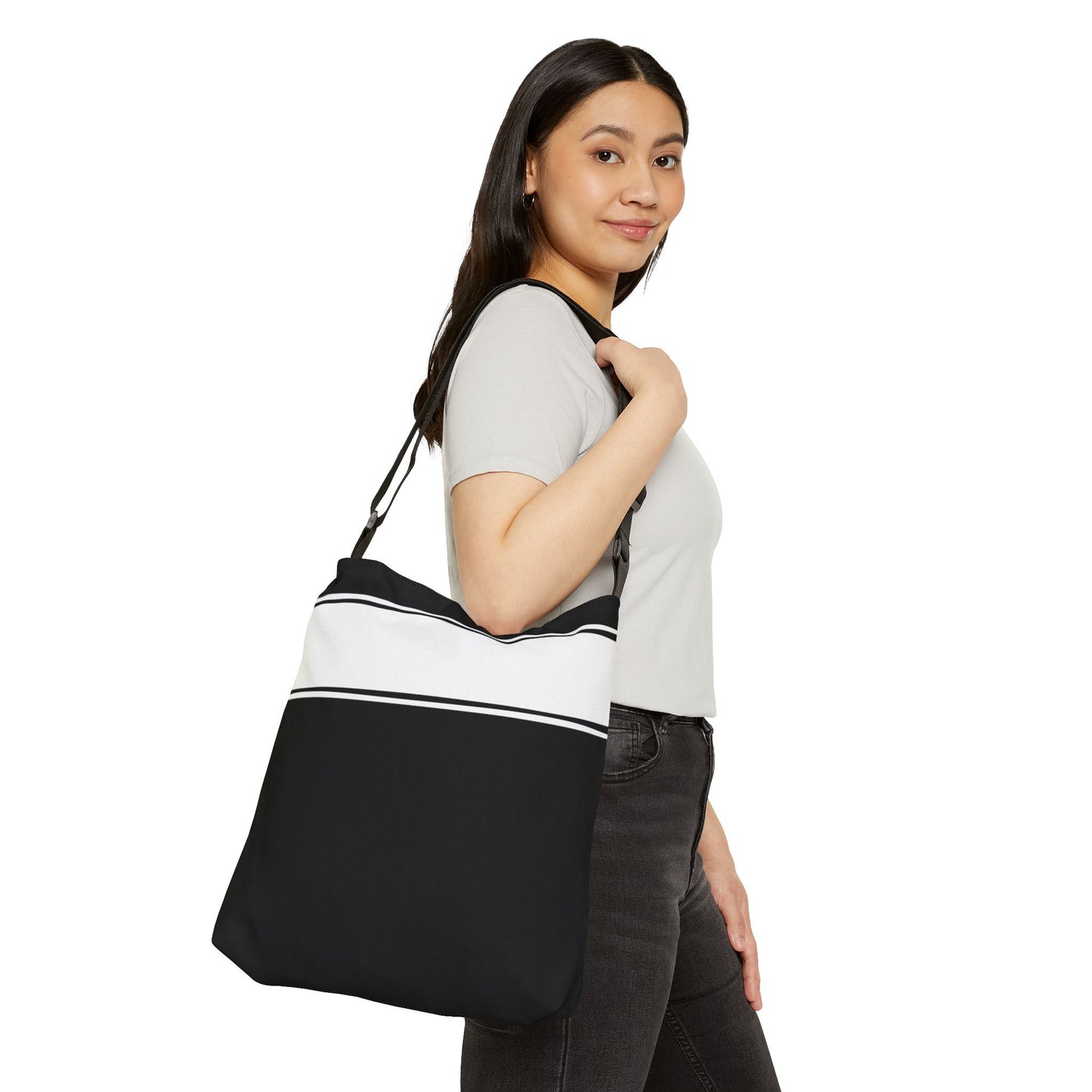 Cross Adjustable Tote Bag, 16x16