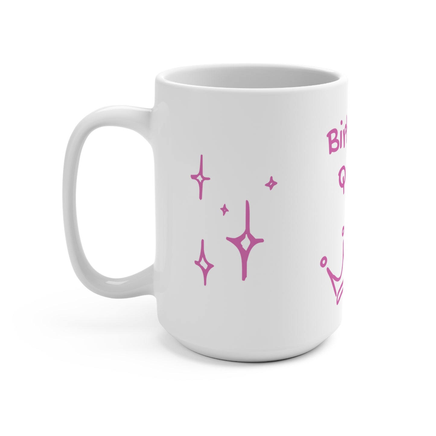 Birthday Queen Mug, Berry 15oz