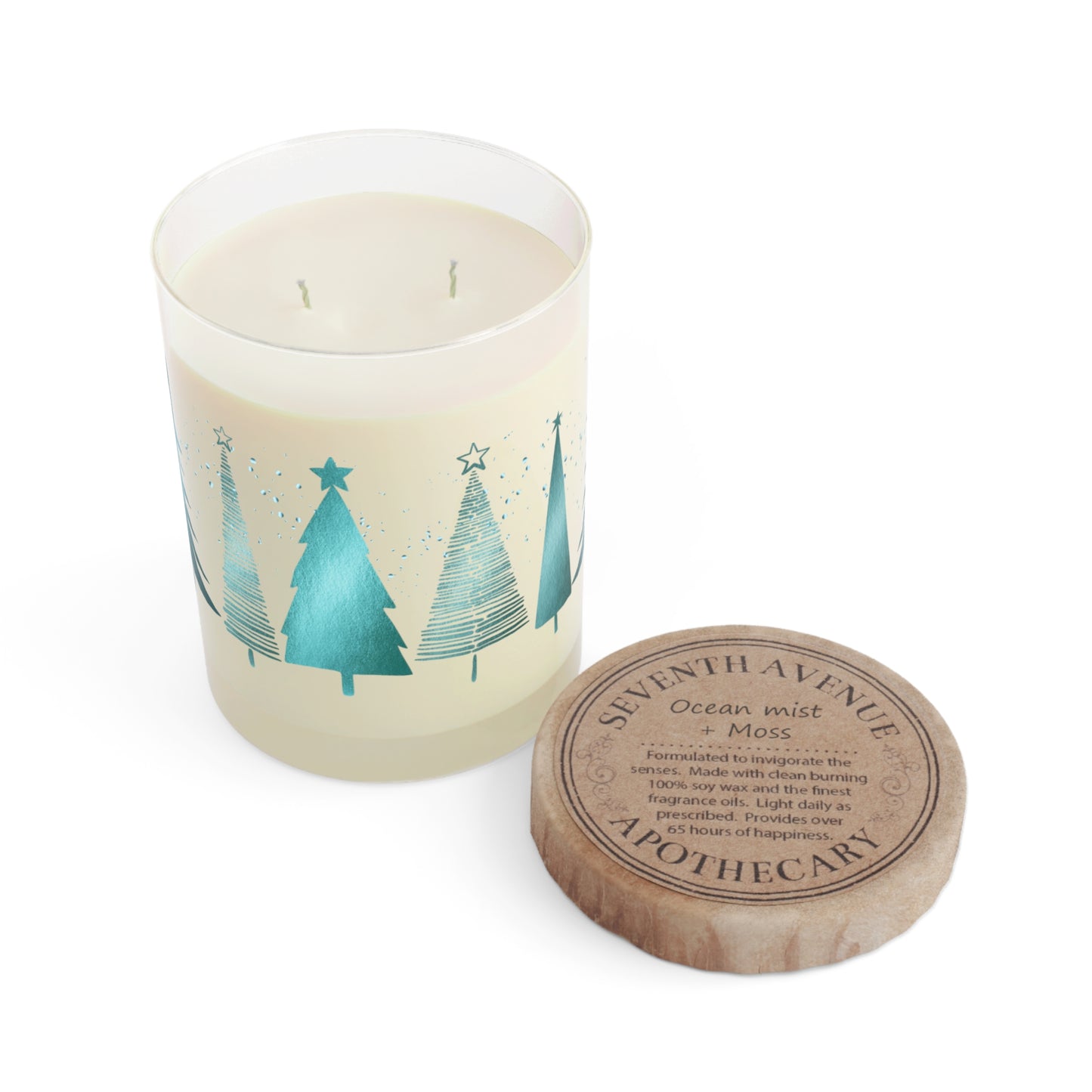 Gemstone Trees Candle, Ocean Mist & Moss, 11oz