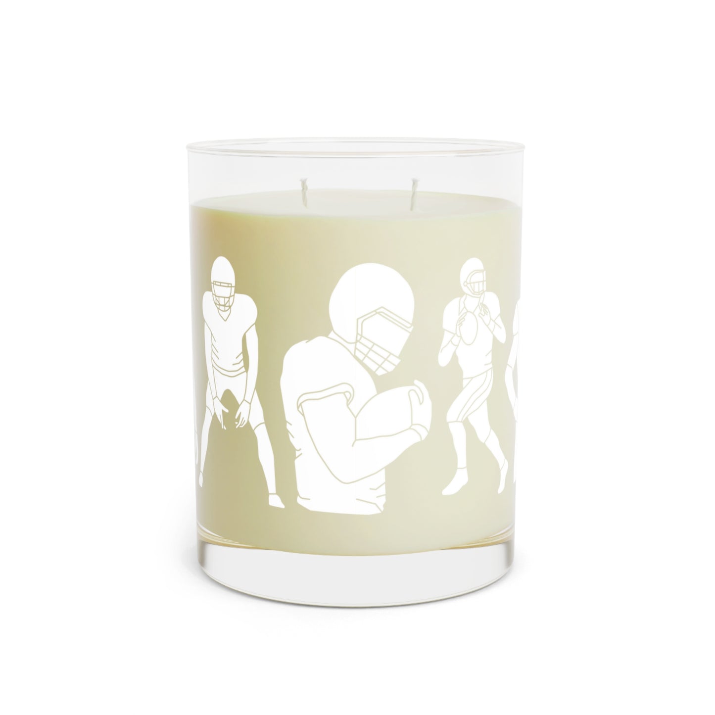 Football Silhouette Candle, Minted Lavender & Sage, 11oz