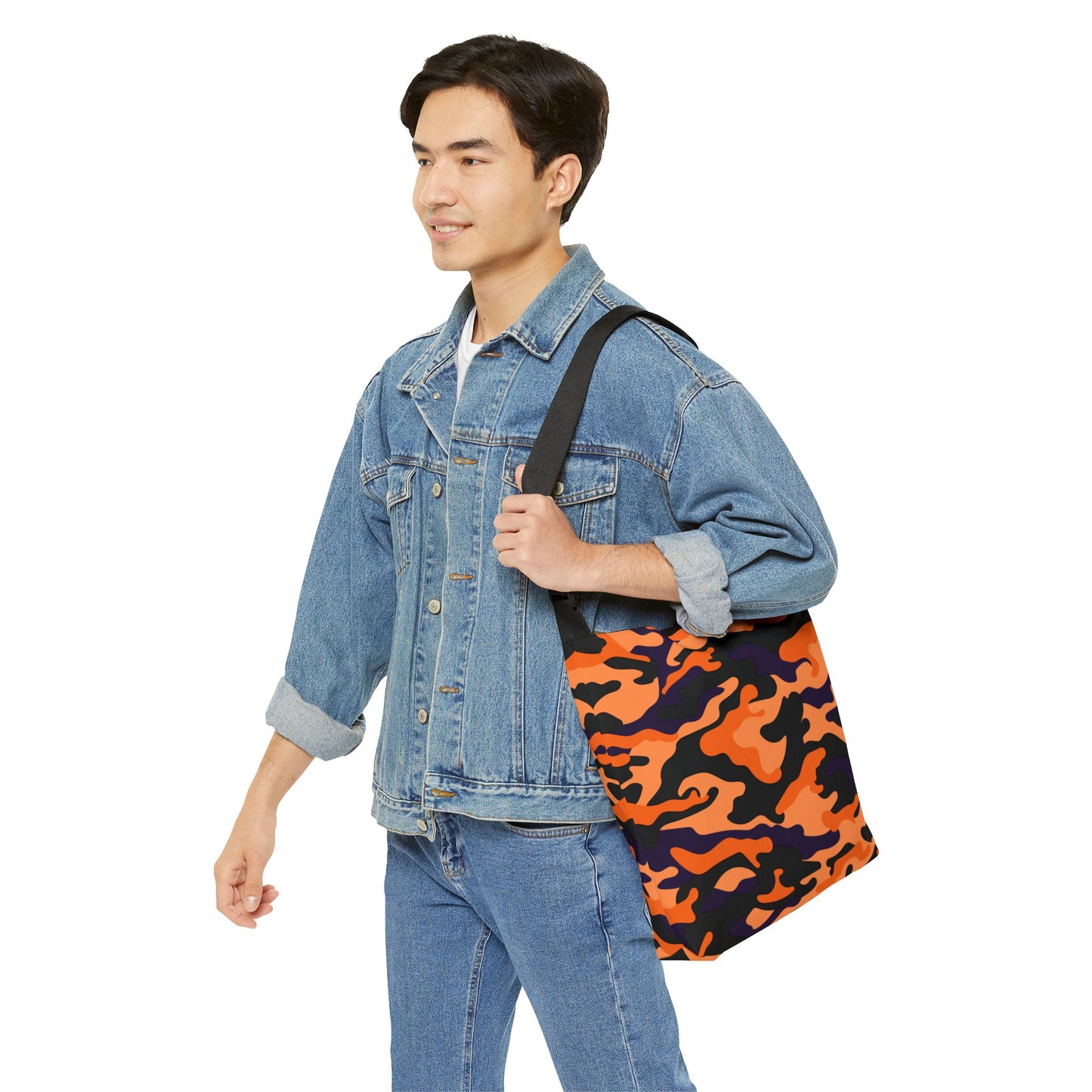 Halloween Camo Adjustable Tote Bag 16x16