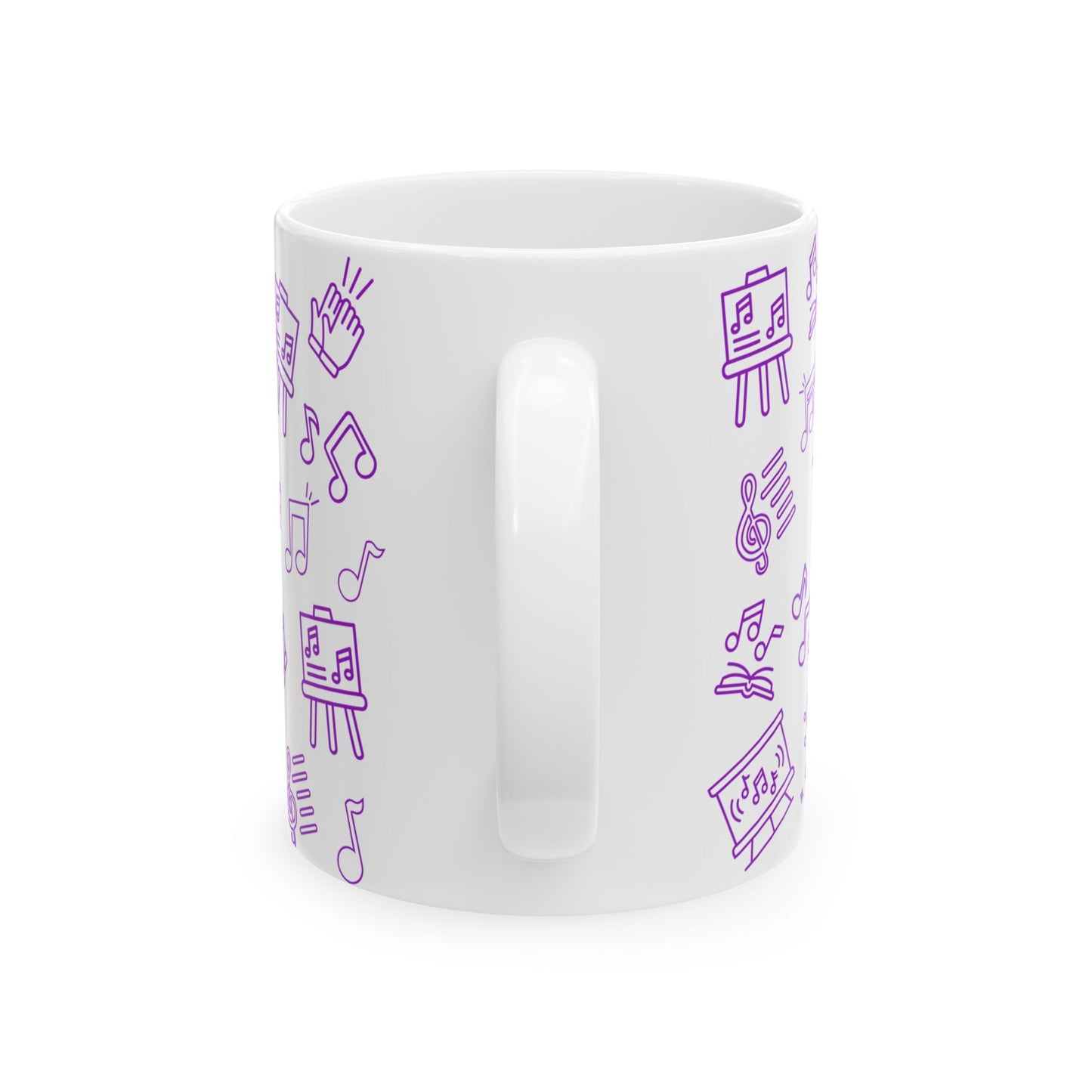 Music, Band, Chorus Themed Ceramic Mug - Perfect for Teachers!