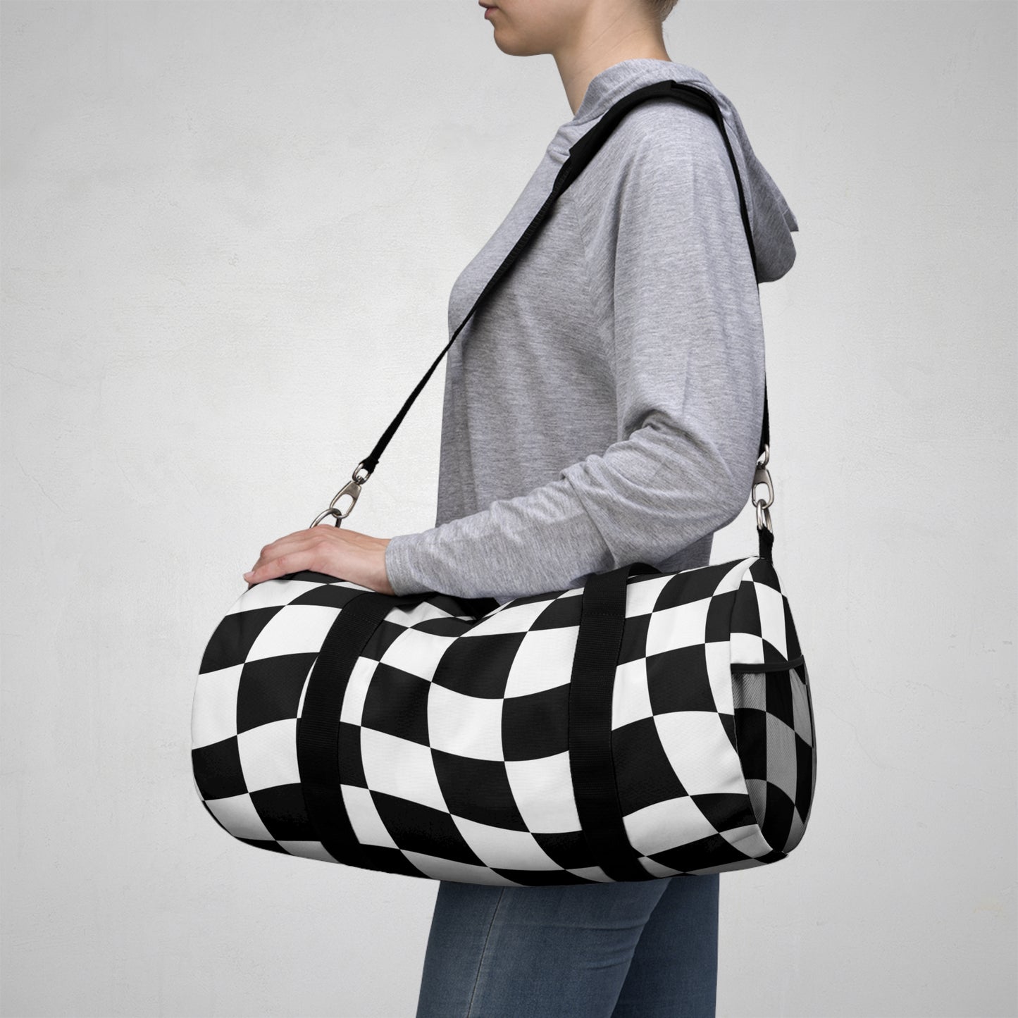Checkered Wave Duffel Bag