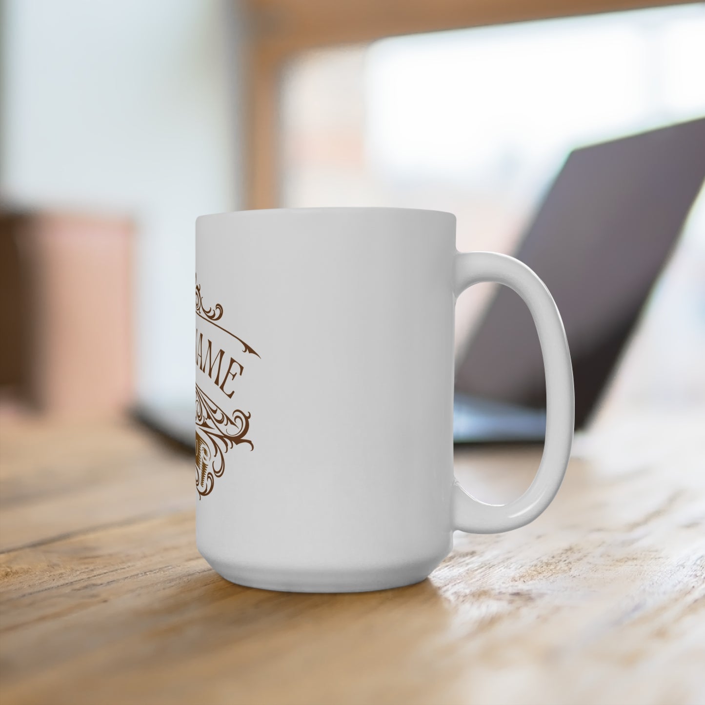 Custom Family Name Coffee Mug, 15oz