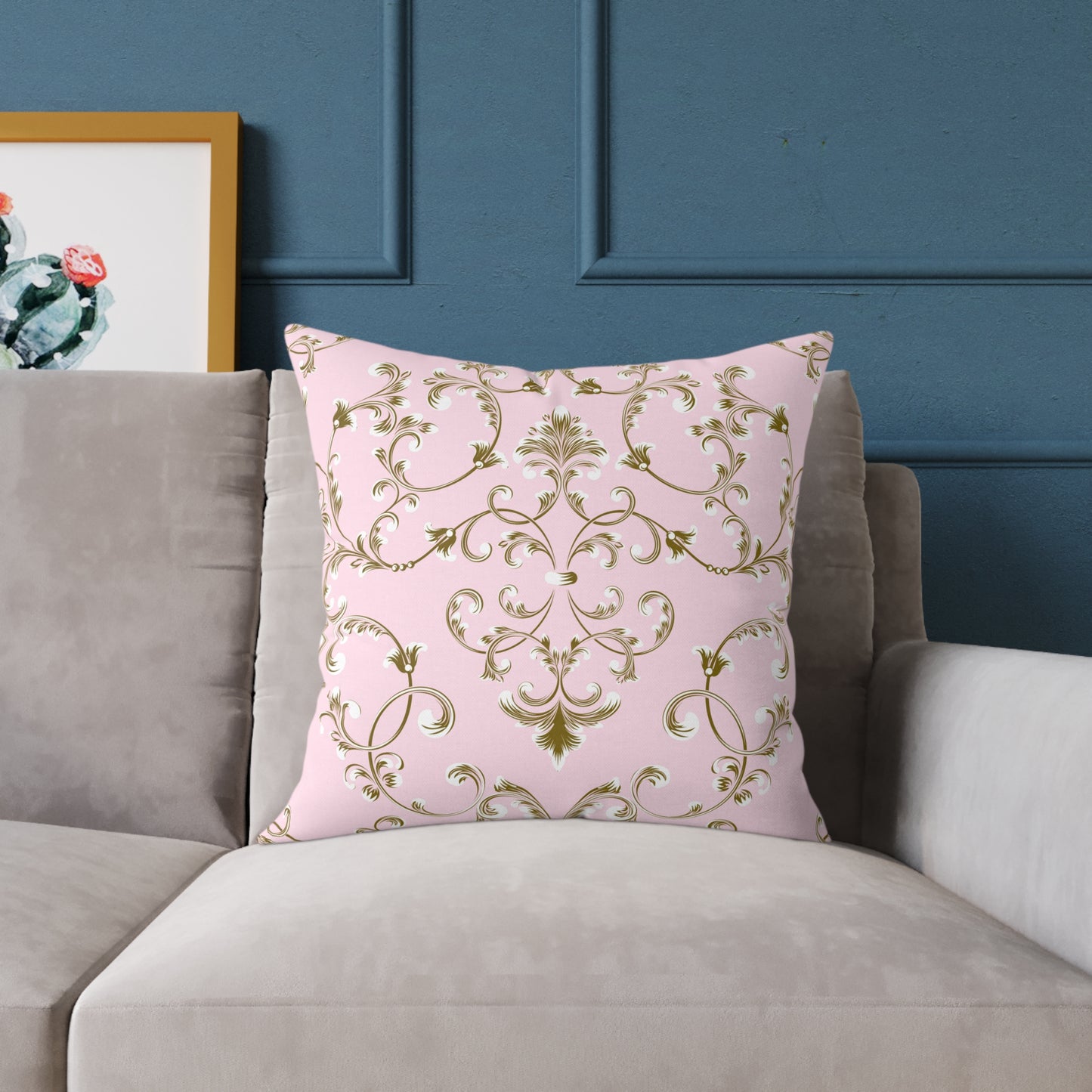 Gilded Pink Decorative Pillow