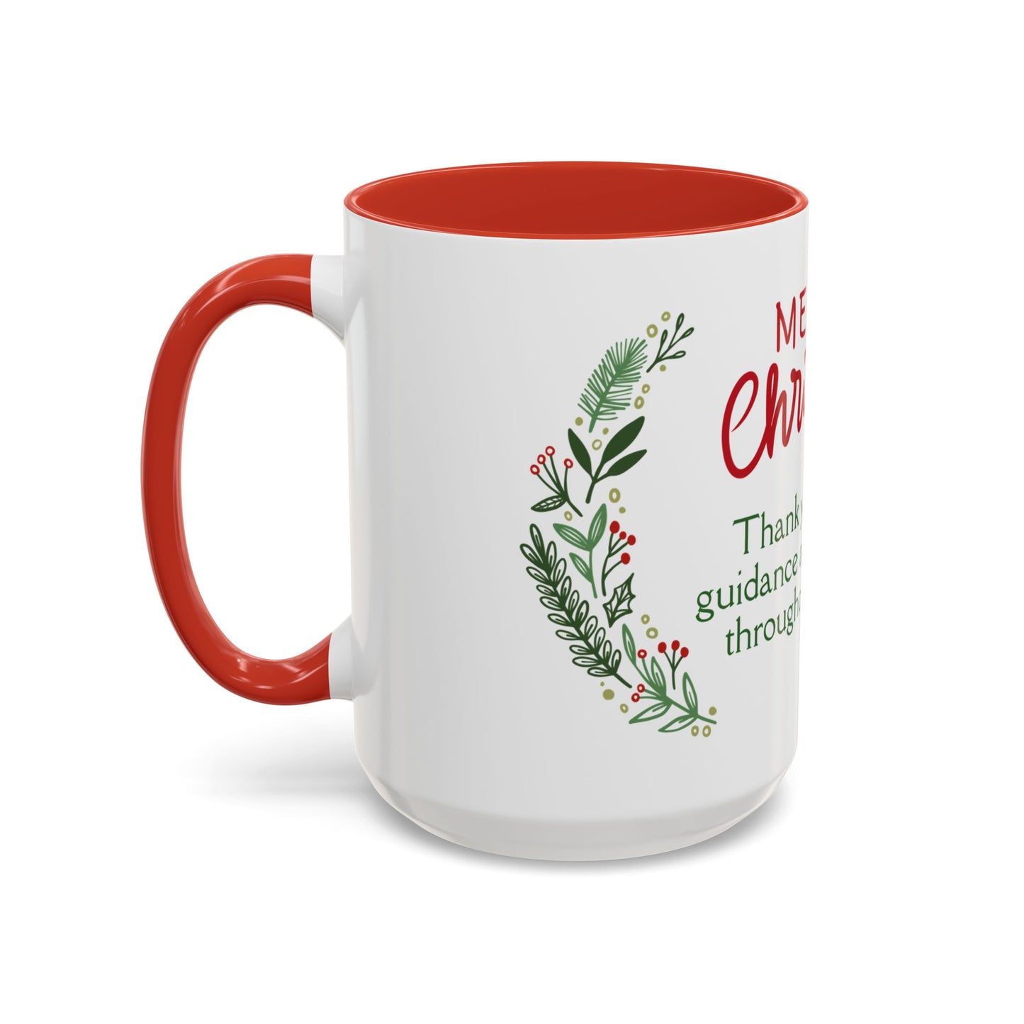 Festive Floral Coffee Mug, 15oz