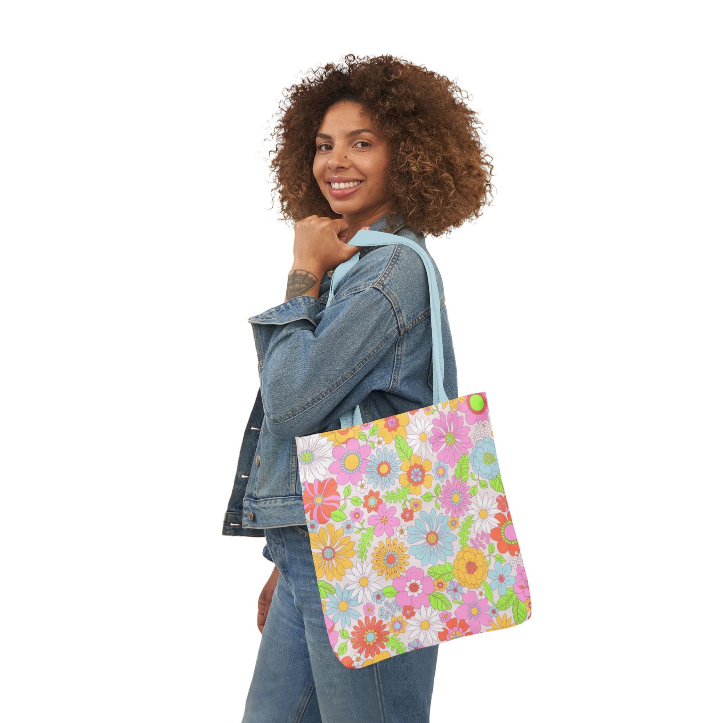 Floral Tote Bag, 16x16