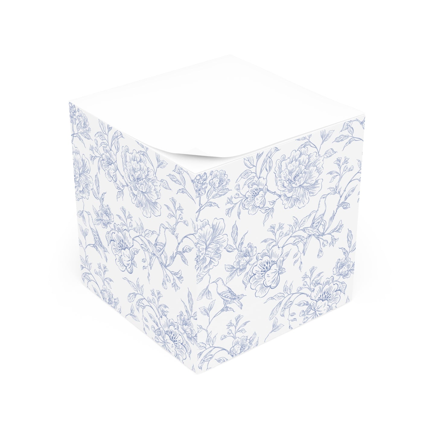 Sticky Note Cube, English Floral
