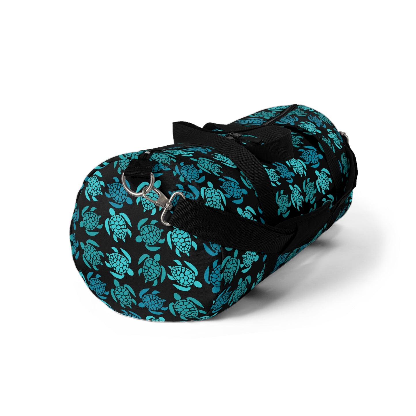 Teal Turtle Time Duffel Bag