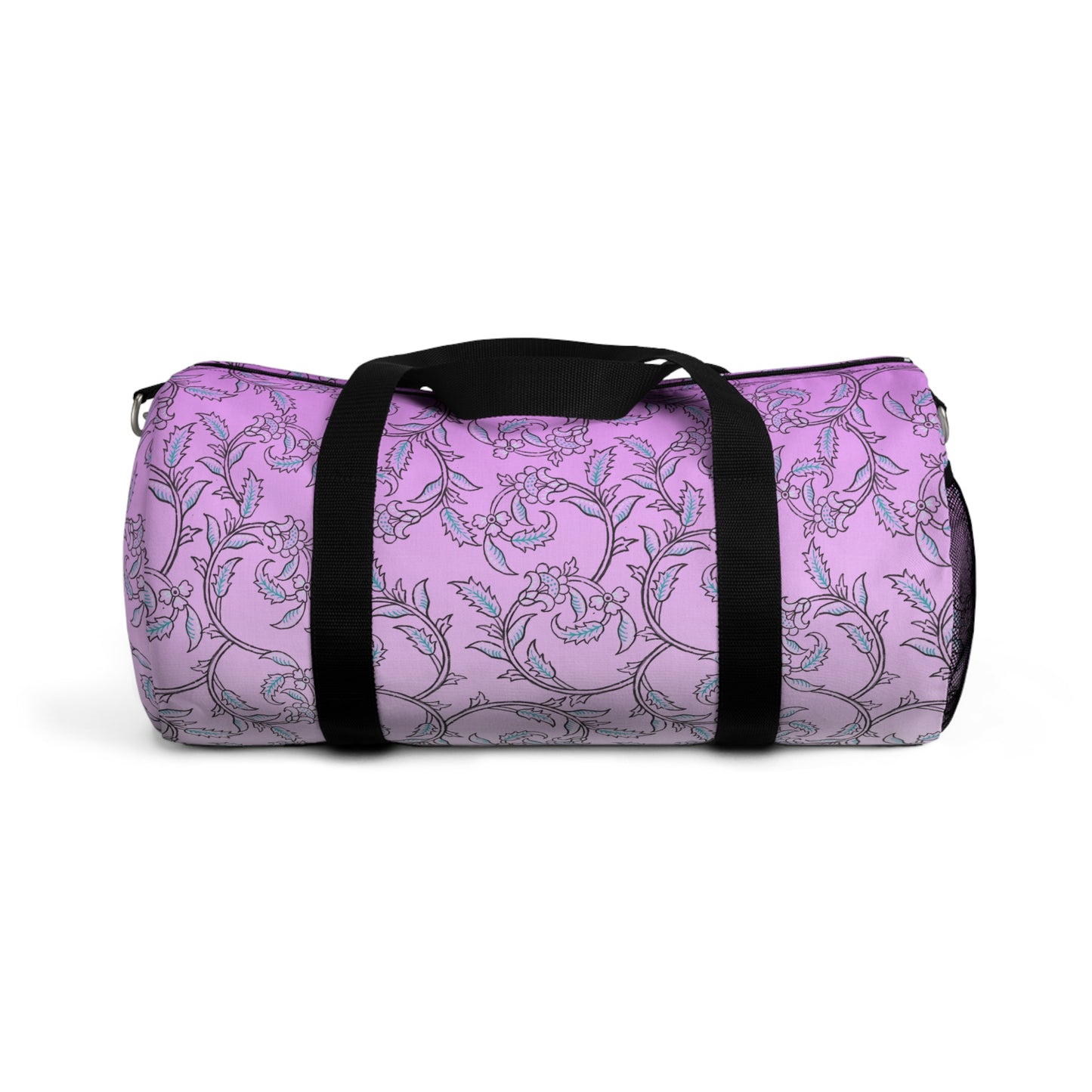Pink Floral Vine Duffel Bag