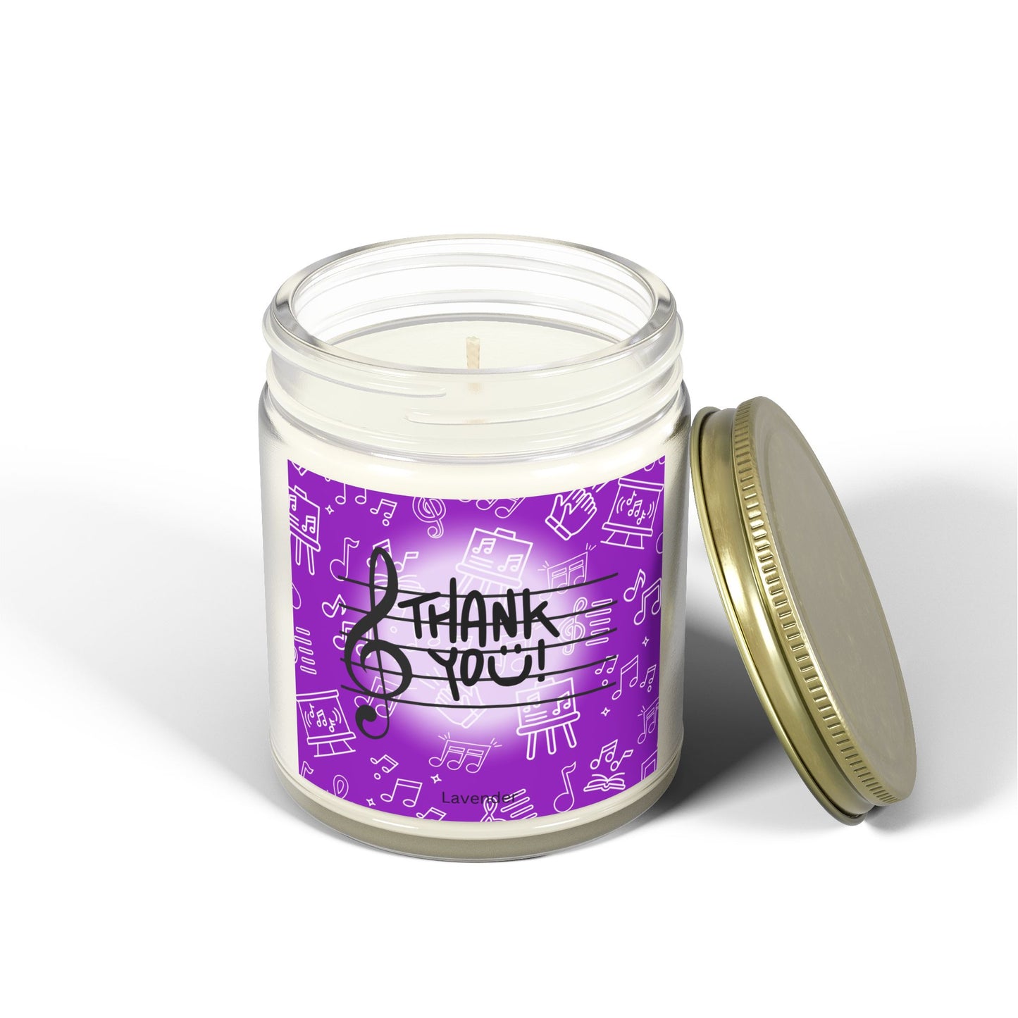 Thank You Music, Chorus, Band Teacher Candle, Lavender, 9oz