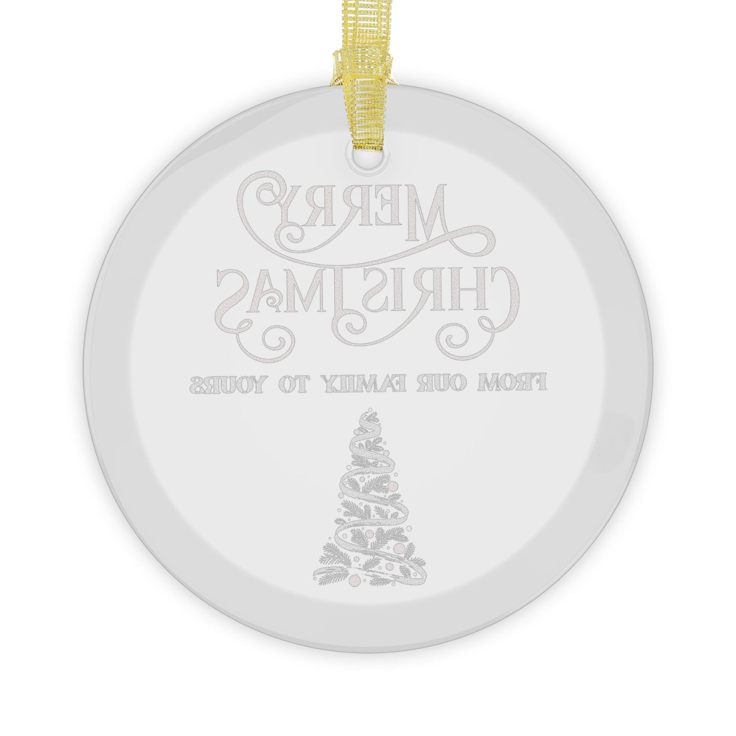 From Our Family to Yours Glass Ornaments