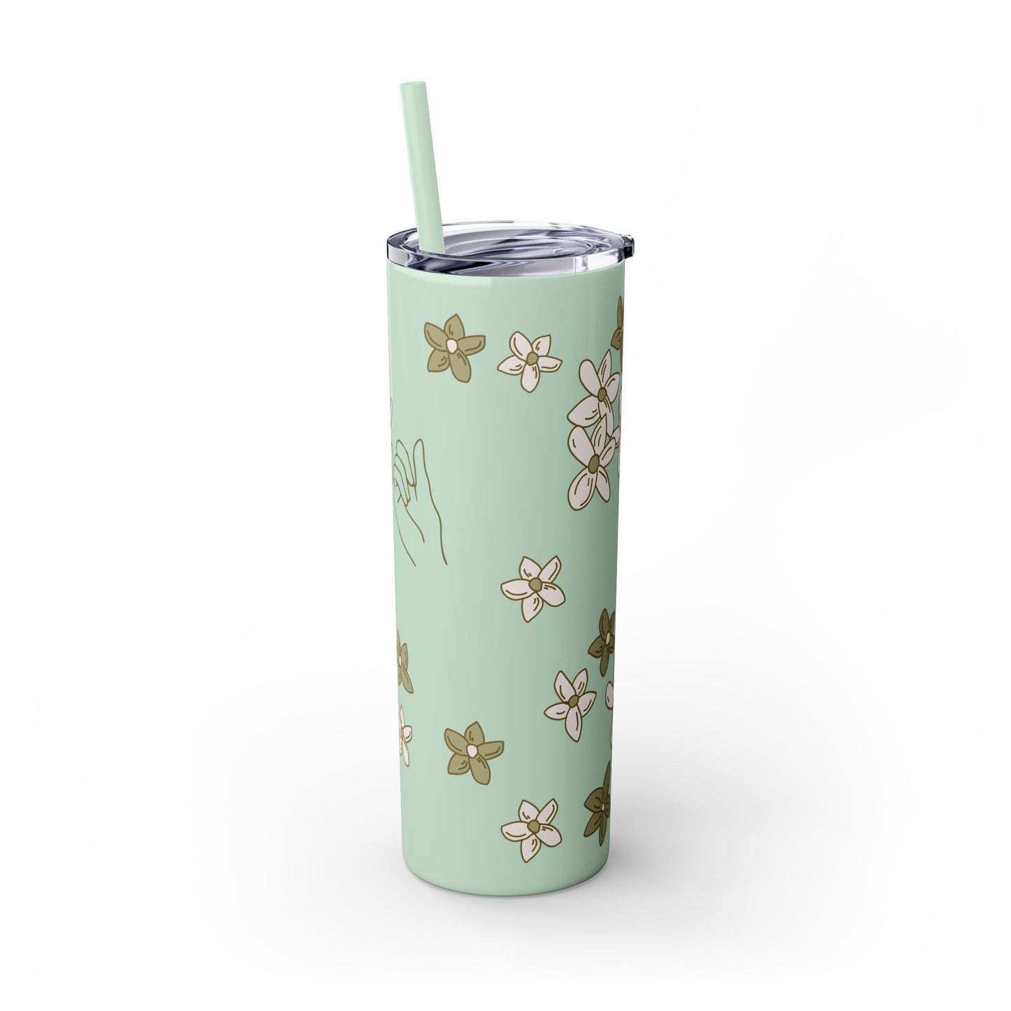 Pinky Promise Skinny Tumbler with Straw 20oz