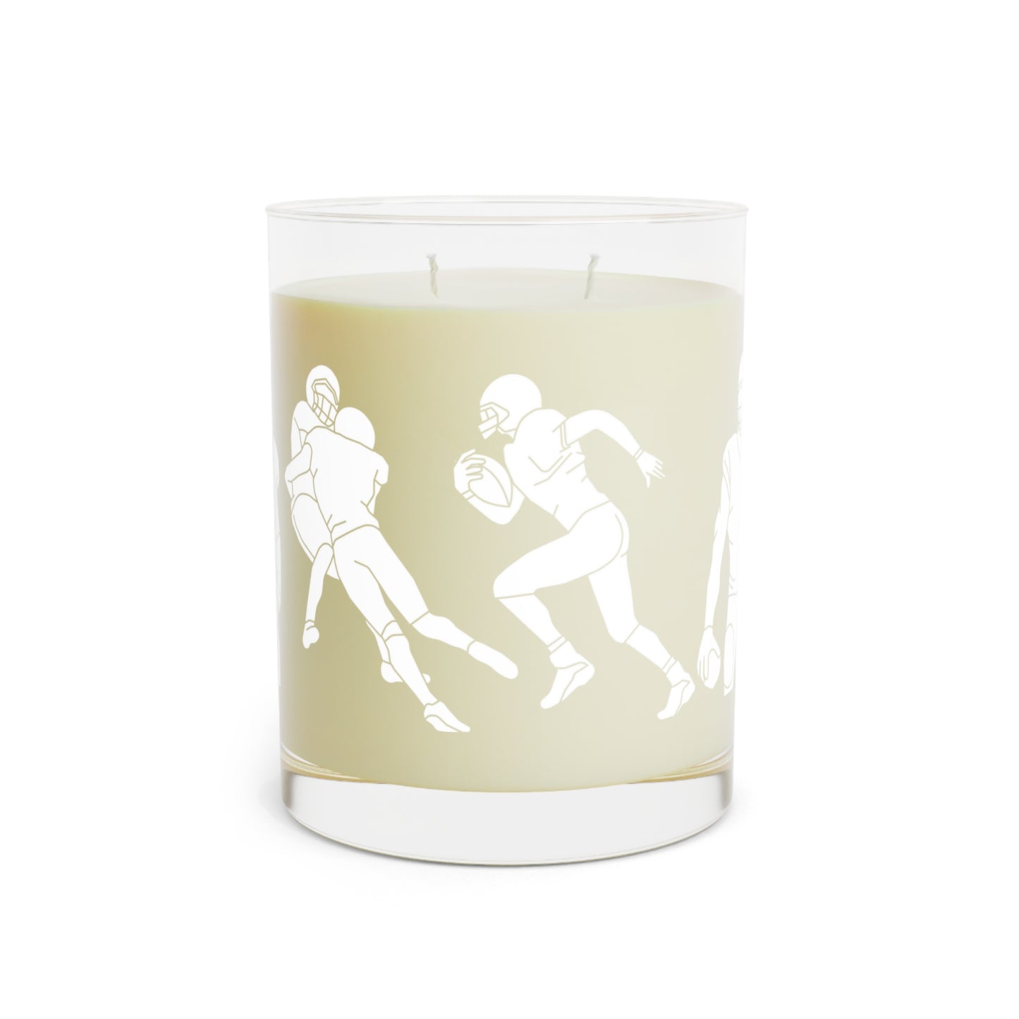 Football Silhouette Candle, Minted Lavender & Sage, 11oz