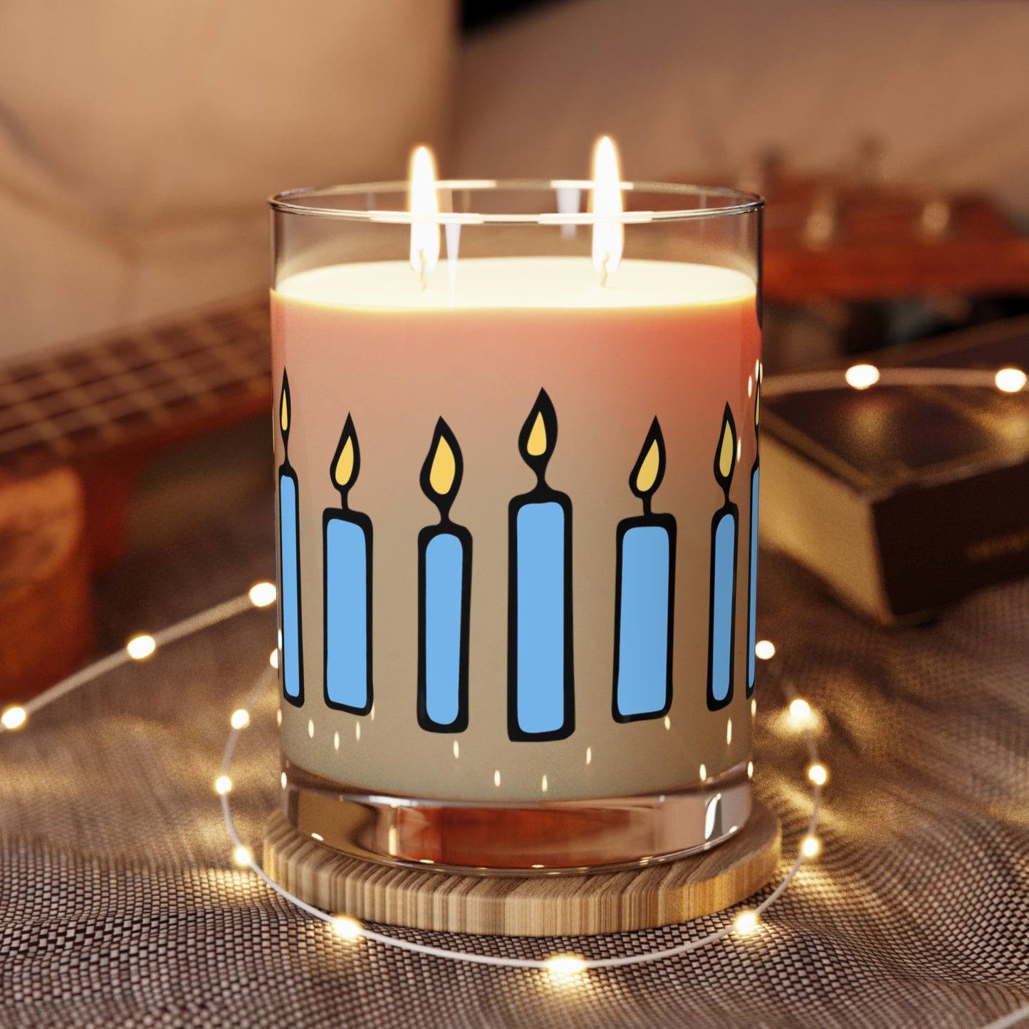 Blue Whimsical Candle, 11oz