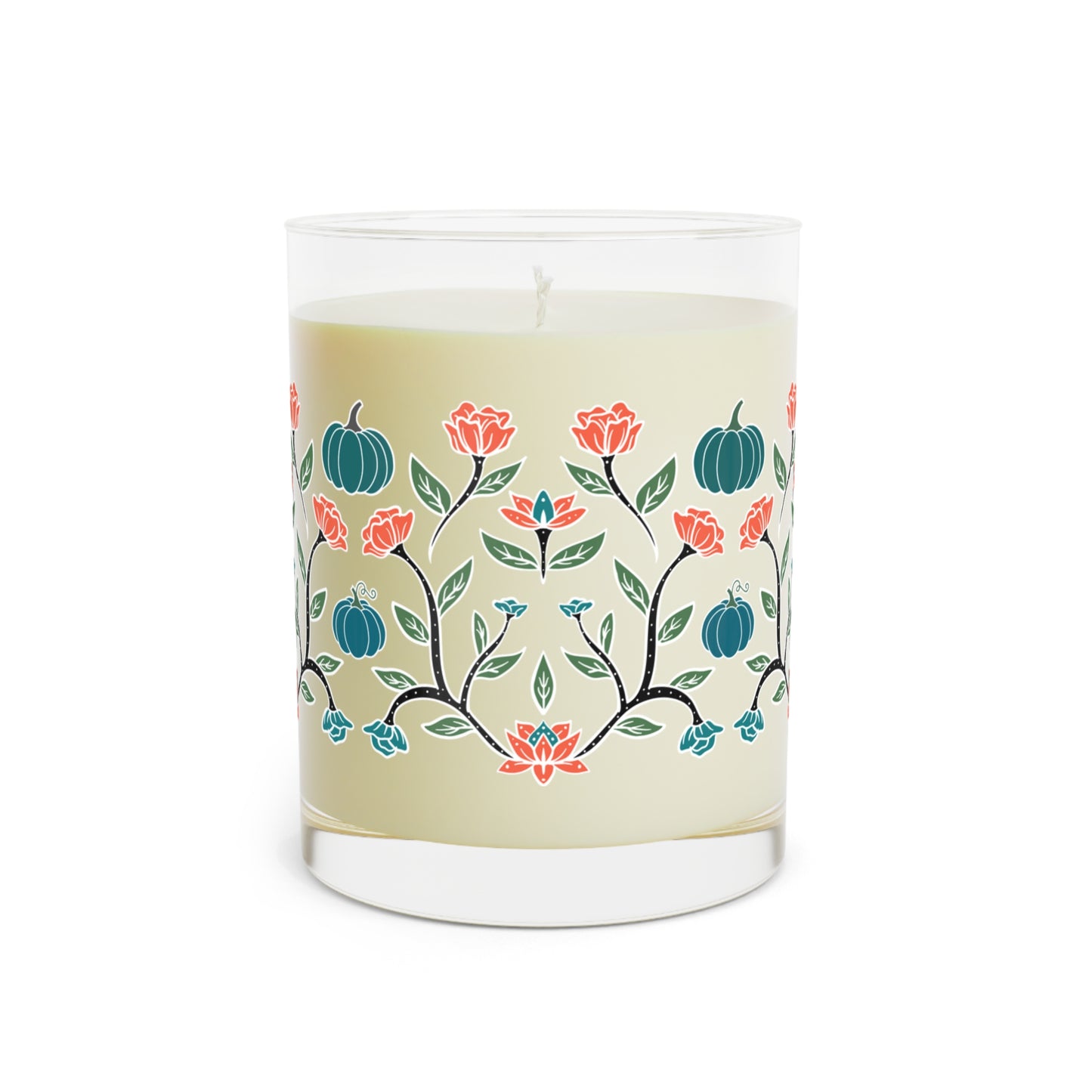 Pumpkin Floral Candle, 11oz