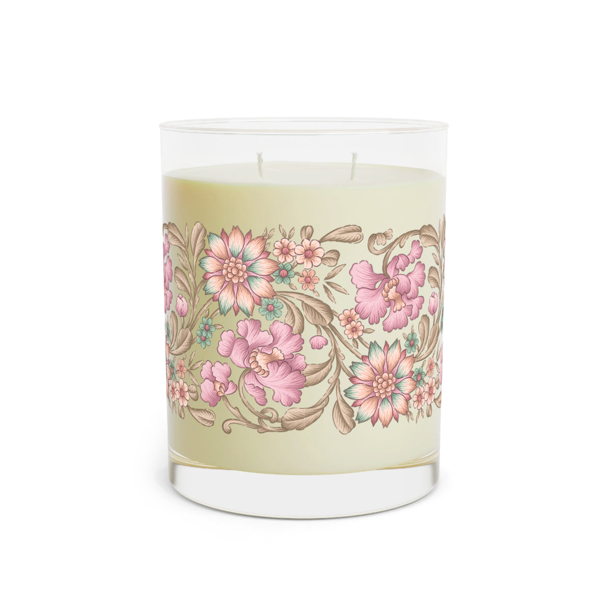 Victorian Floral Candle, 11oz