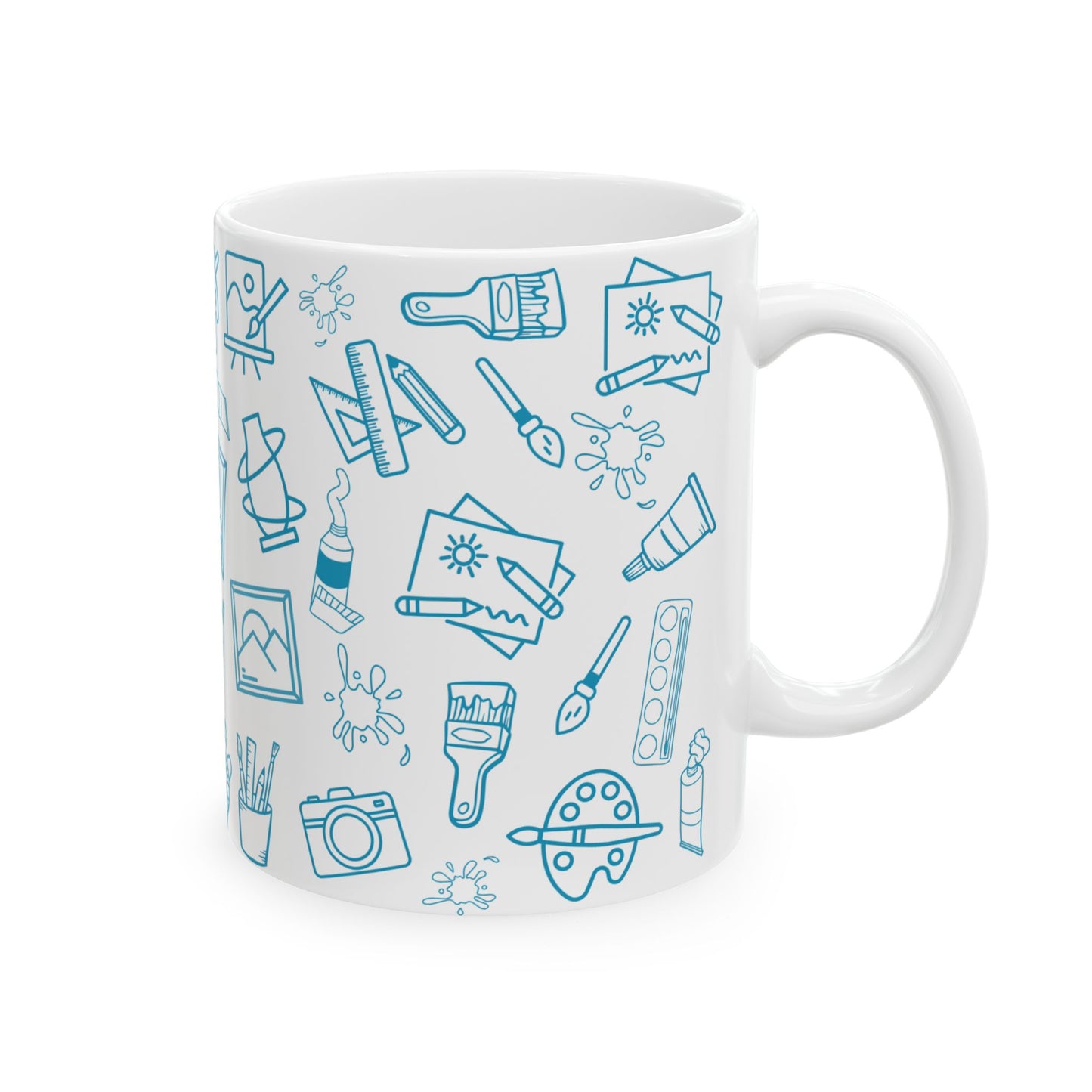 Art Lovers Ceramic Mug - Perfect for Artists and Teachers!