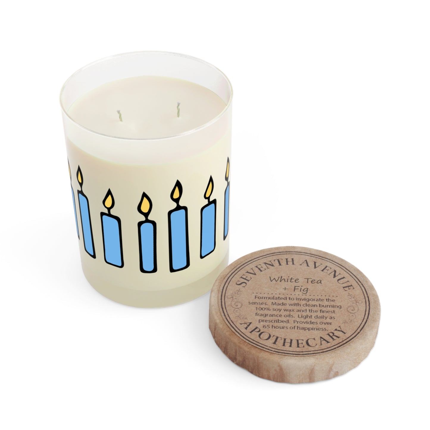 Blue Whimsical Candle, 11oz