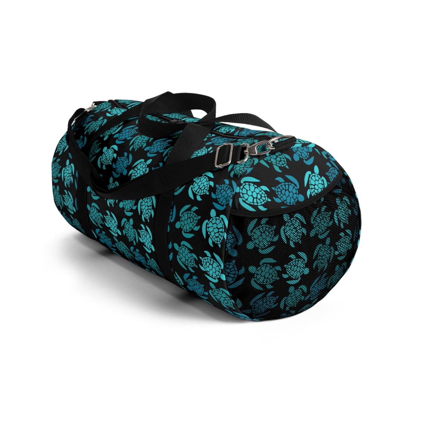 Teal Turtle Time Duffel Bag