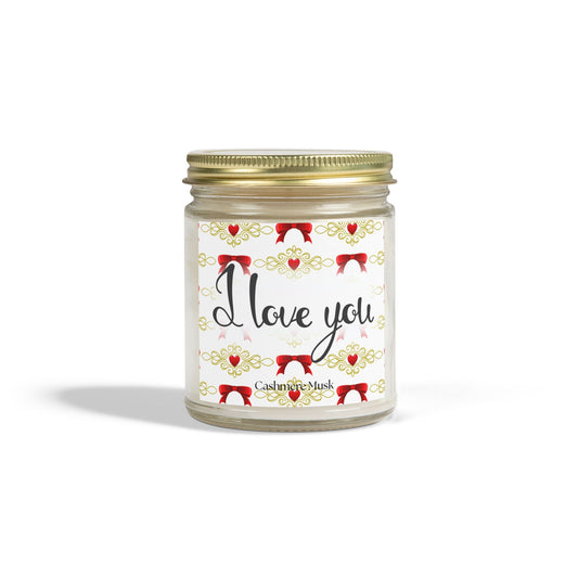 I Love You Candle, Cashmere Musk, 9oz