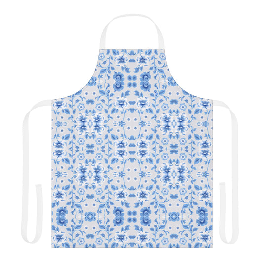 Blue Floral Apron
