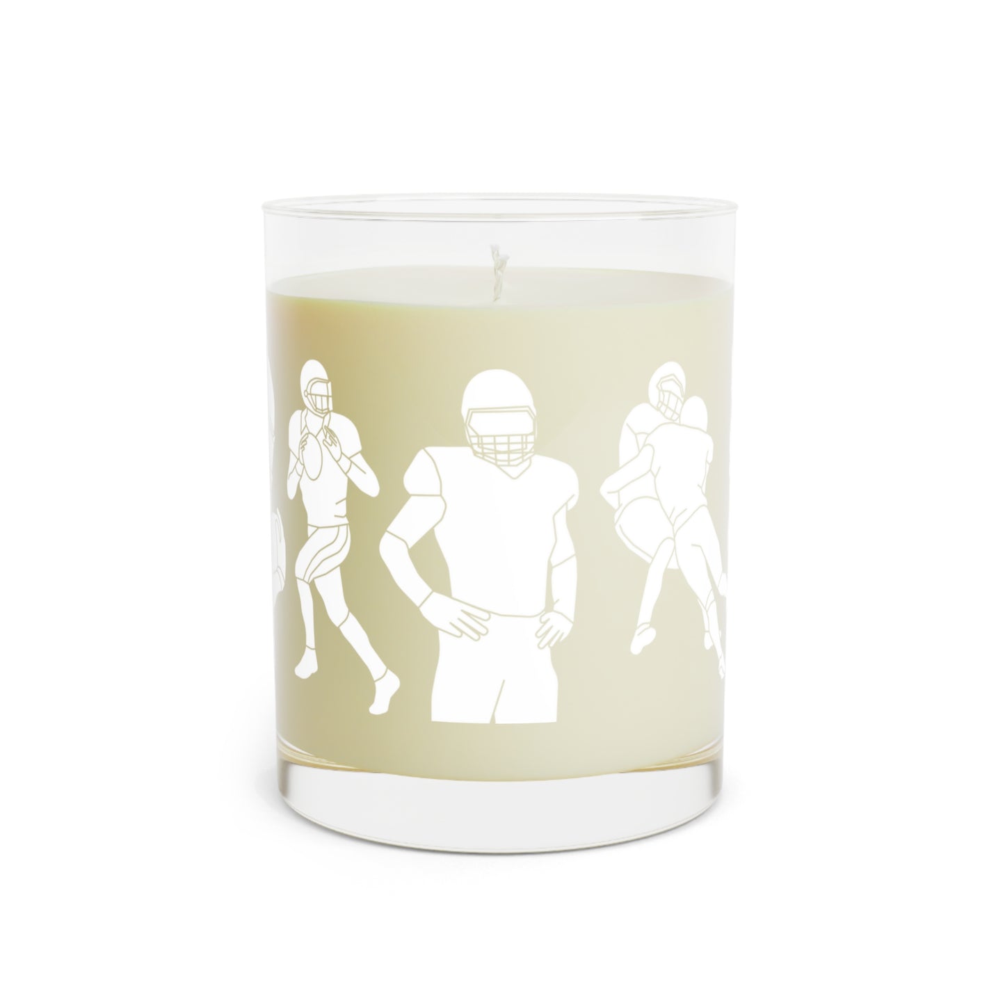 Football Silhouette Candle, Minted Lavender & Sage, 11oz