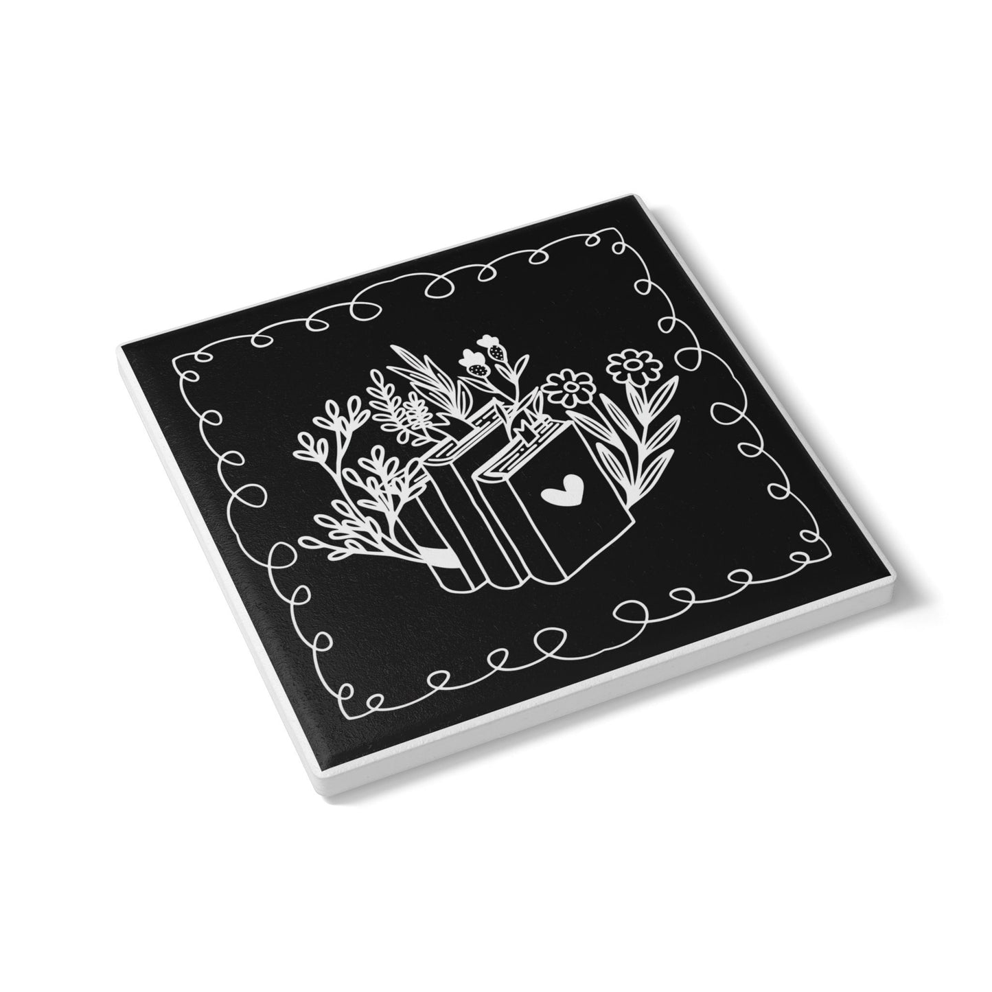Wisdom & Bloom Ceramic Coaster