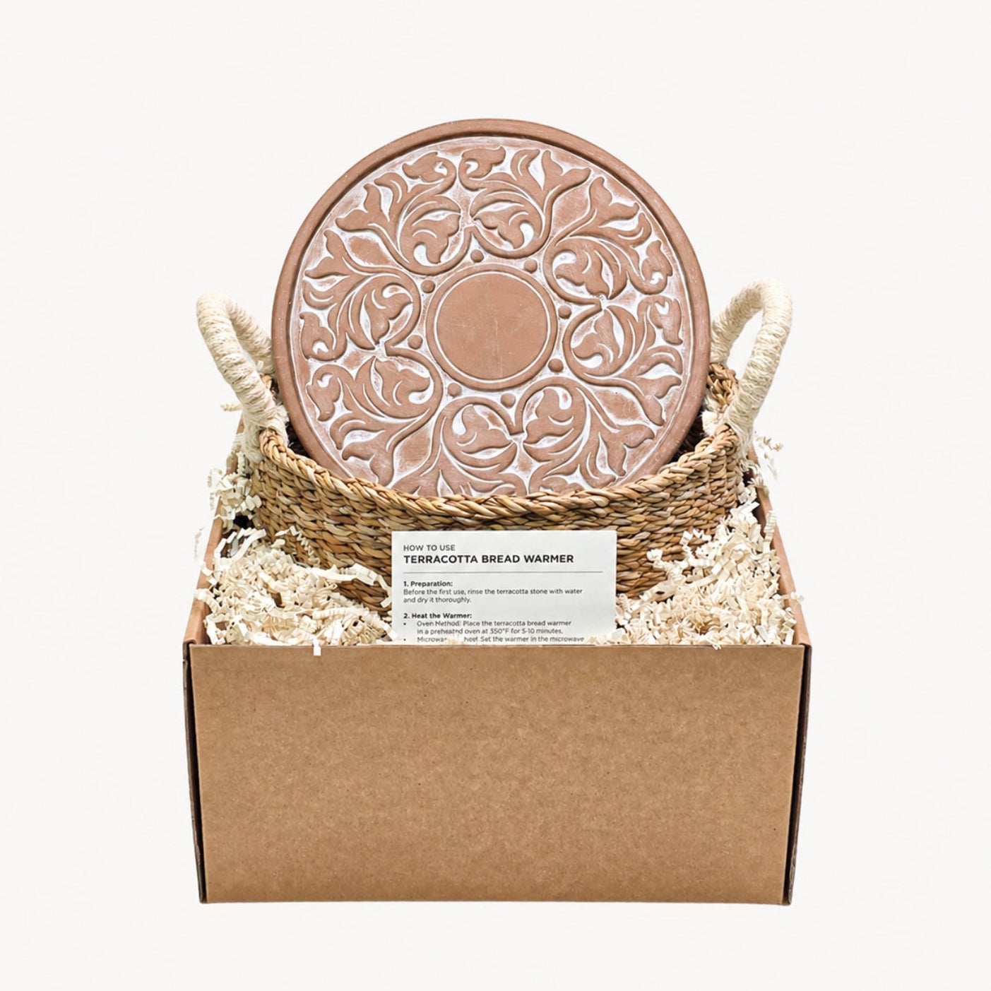 Bread Warmer & Basket - Vintage Vine Round-0