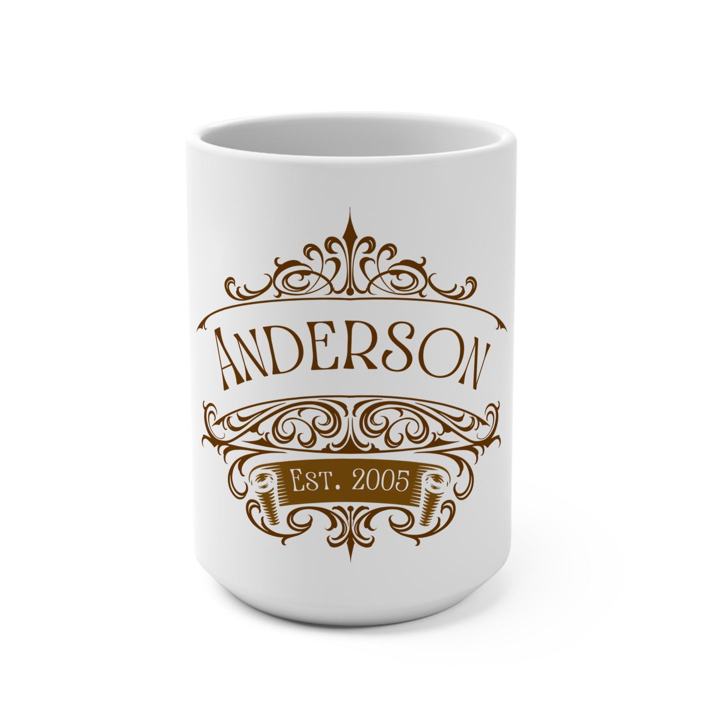 Custom Family Name Coffee Mug, 15oz