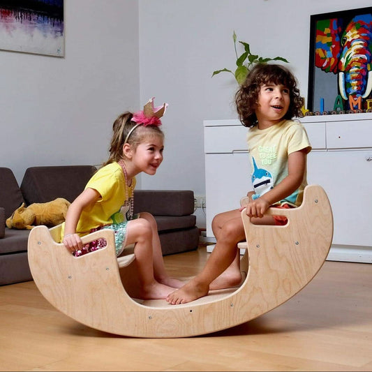 2in1 Montessori Seesaw and Table Chair Set-0