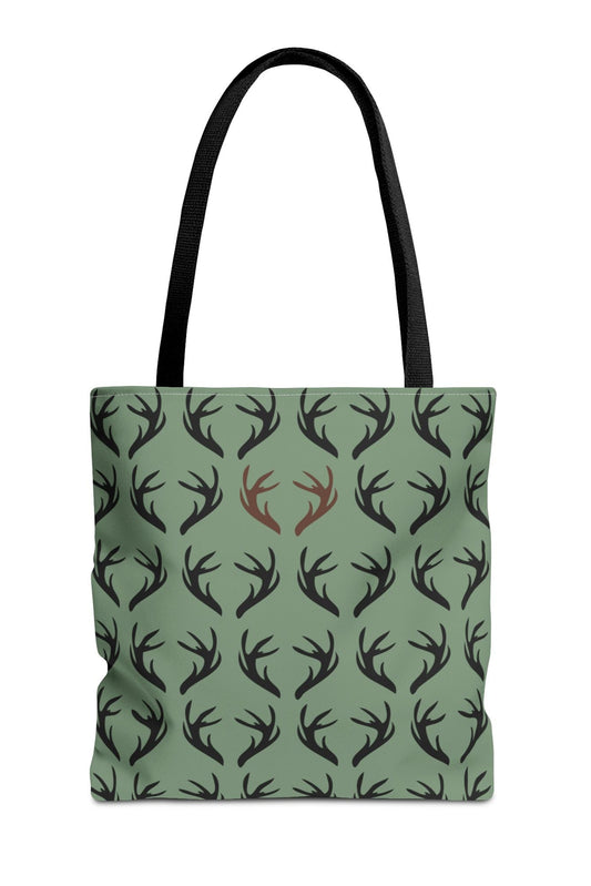 Rustic Antler Print Tote Bag