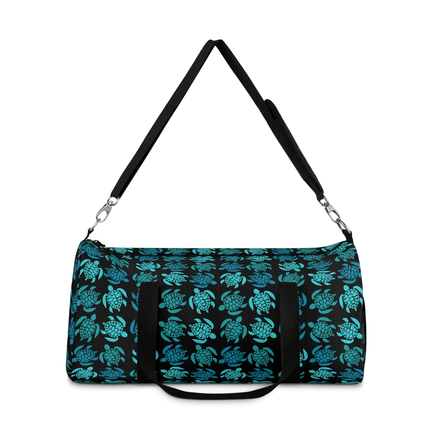 Teal Turtle Time Duffel Bag