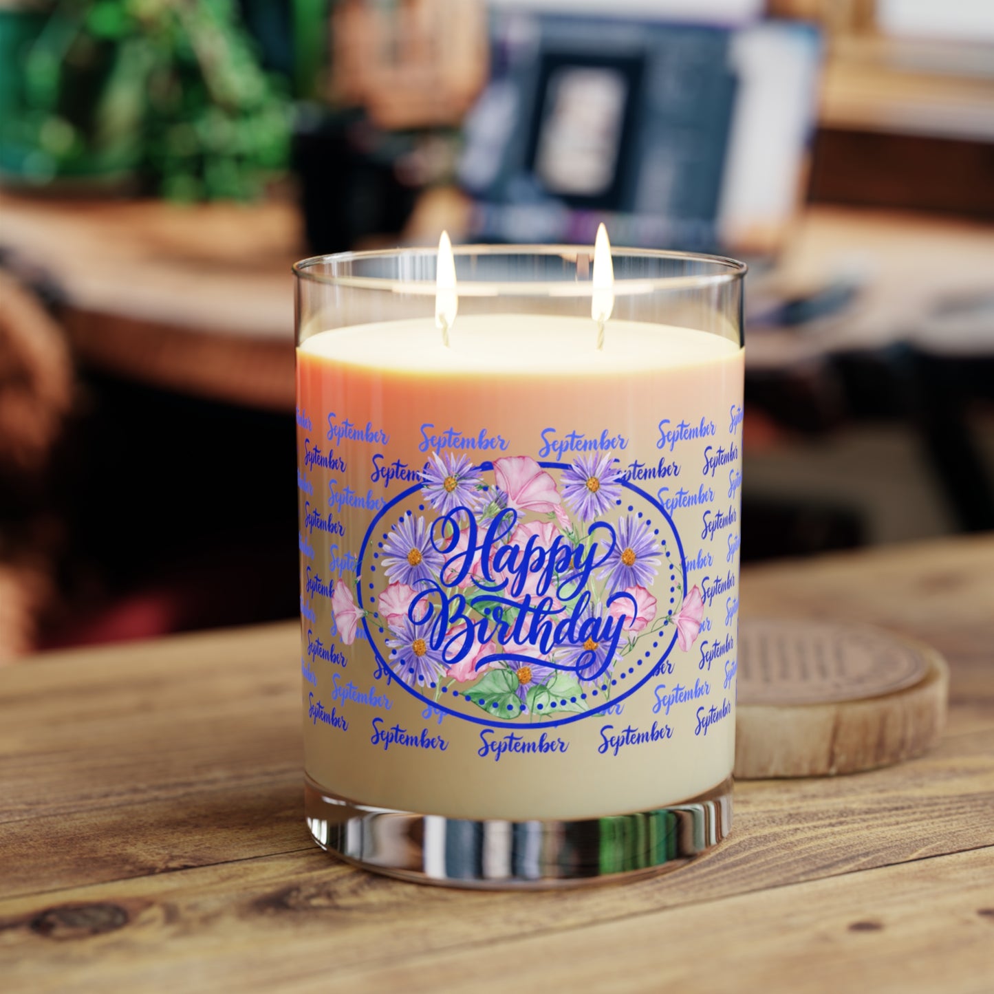 September Birthday Candle, 11oz