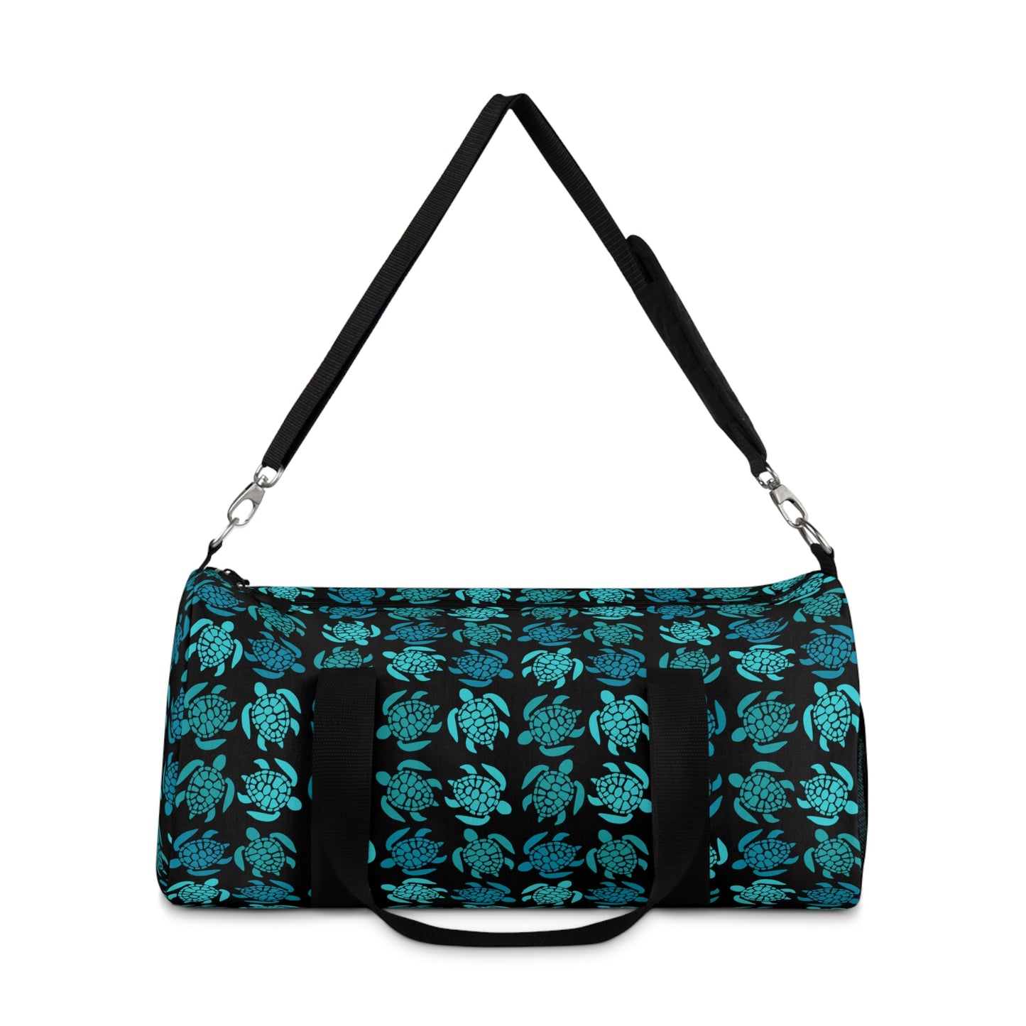 Teal Turtle Time Duffel Bag