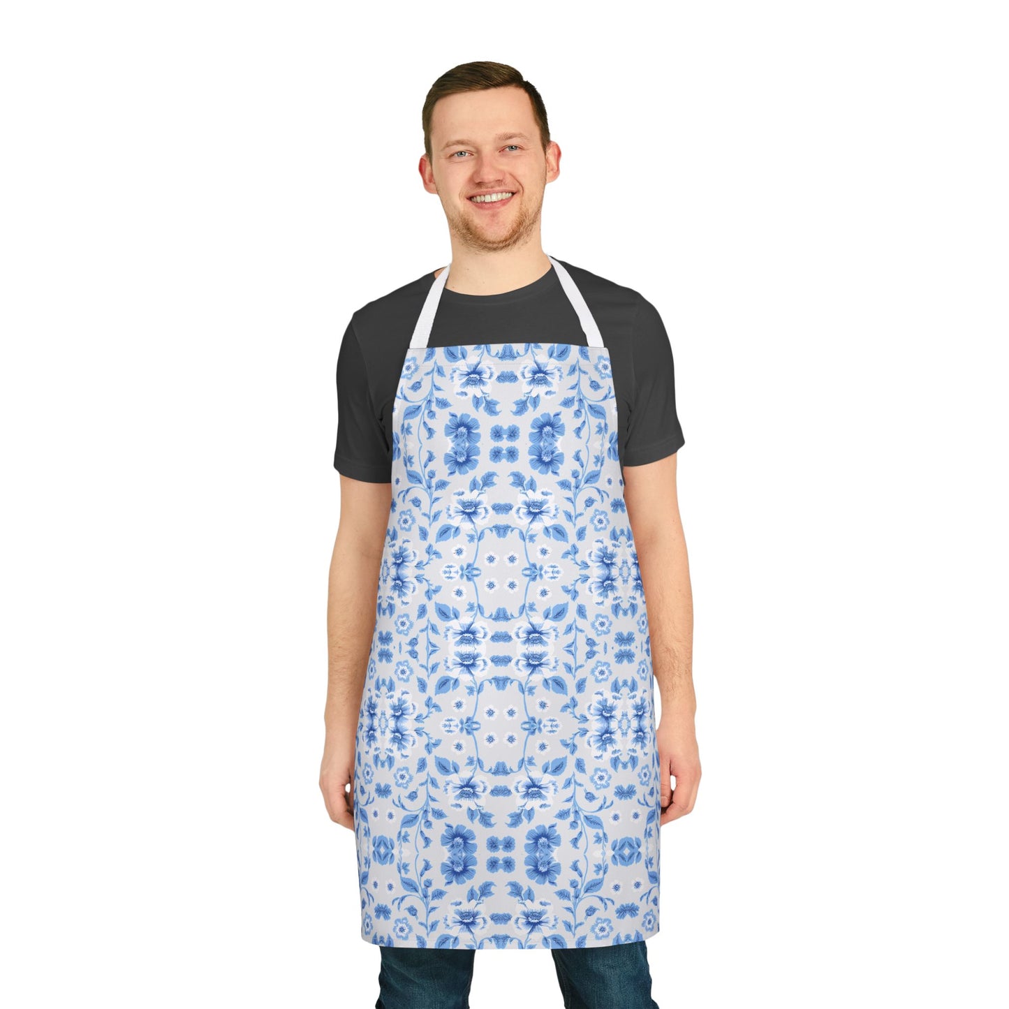 Blue Floral Apron
