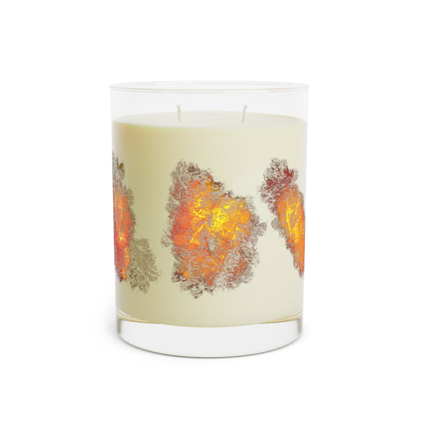 Orange Geode Inspired Candle, White Tea & Fig, 11oz