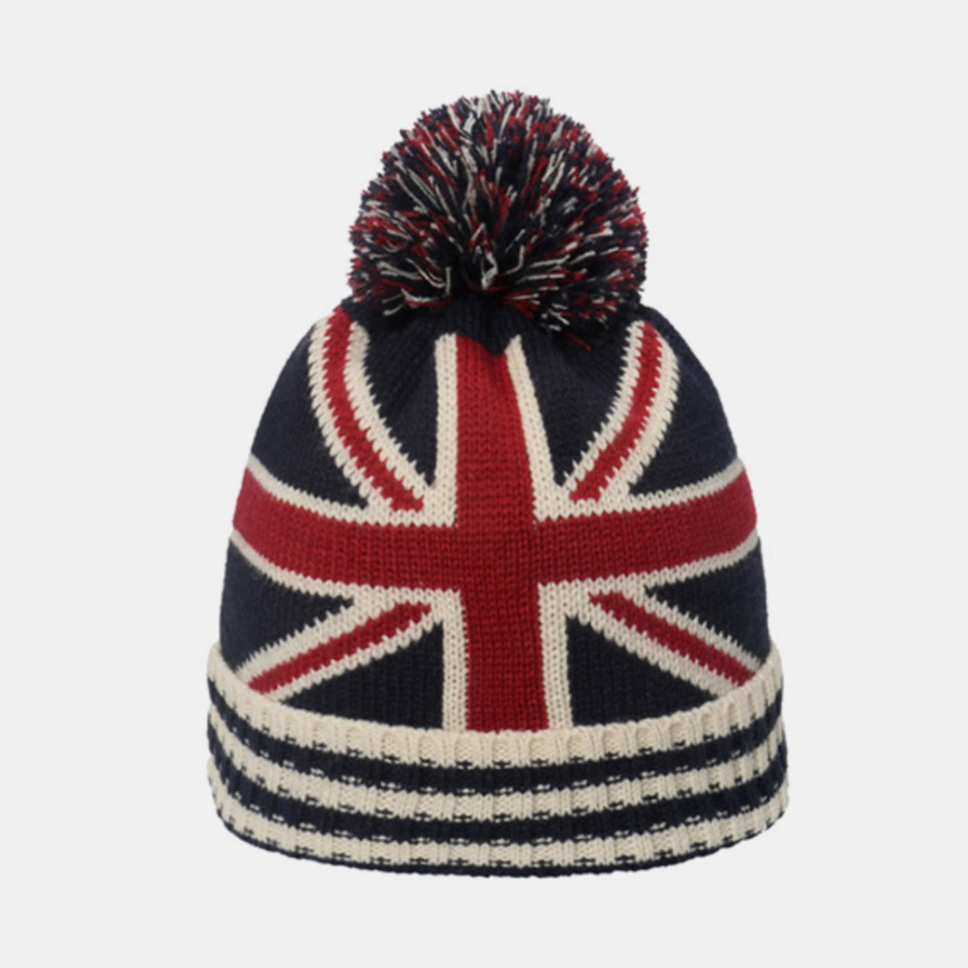 Roll Rim Flag Knit Hat