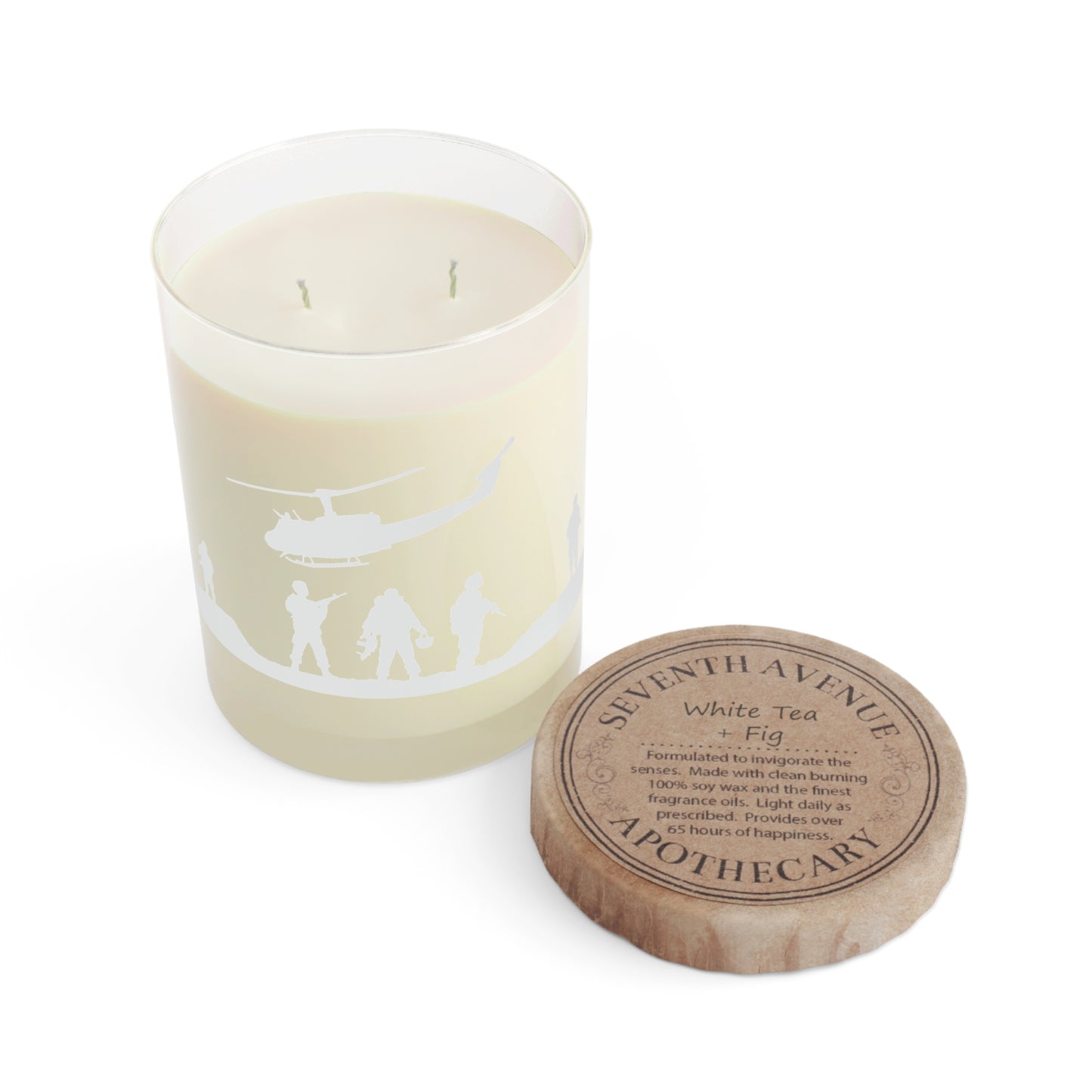 Thank You for Your Service Candle, White Tea & Fig, 11oz