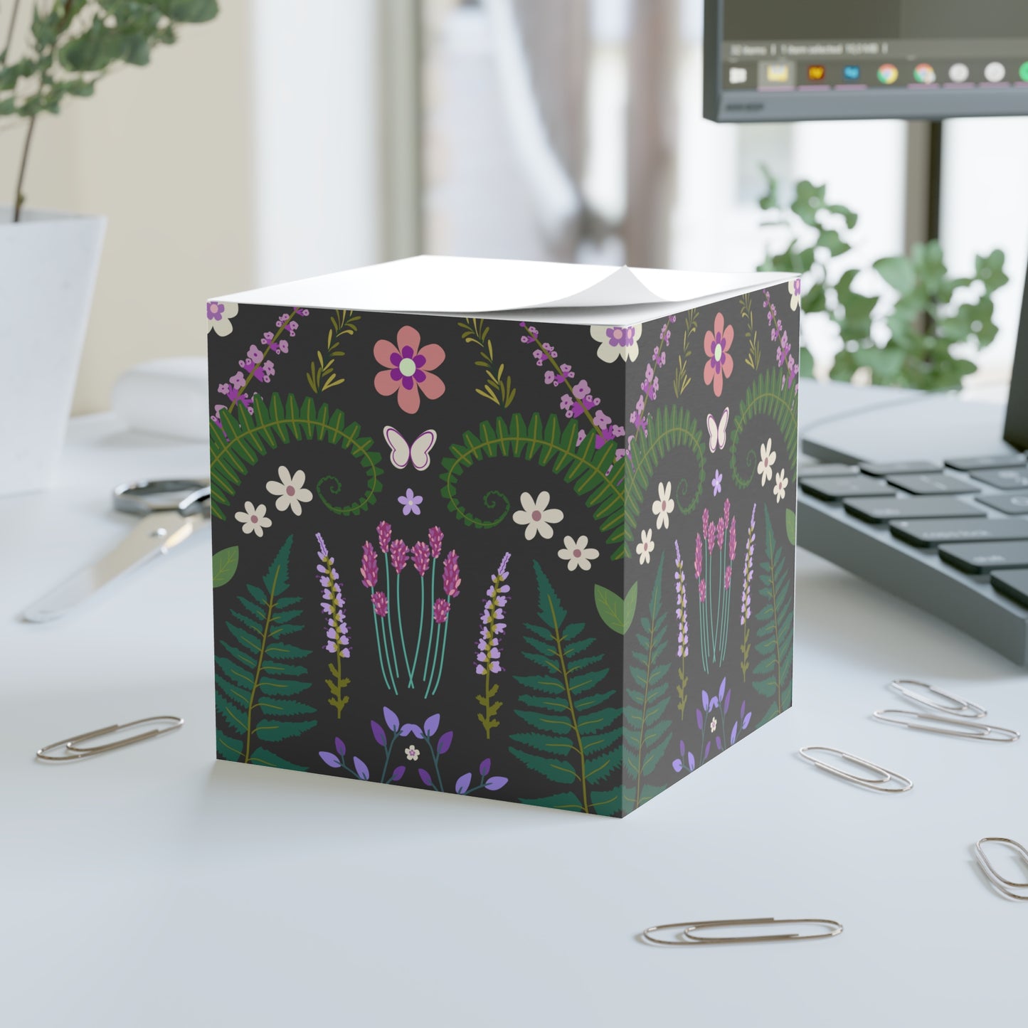 Sticky Note Cube, BotaniBloom Collection
