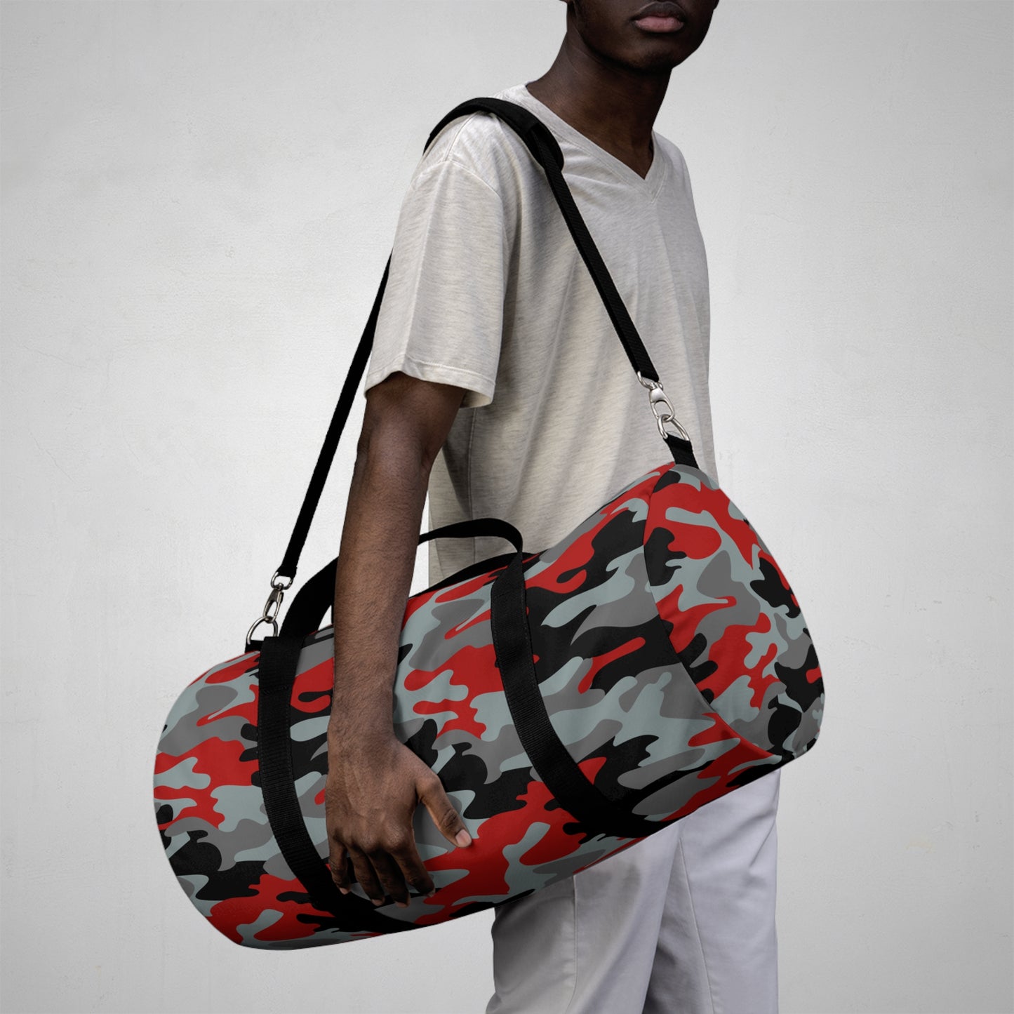 Red Camo Duffel Bags