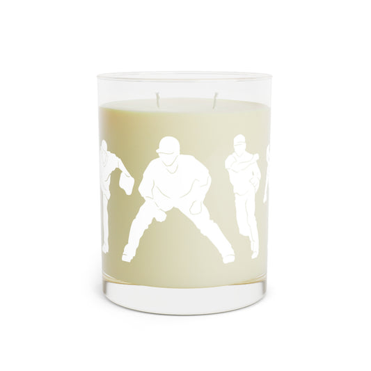 Baseball Silhouette Candle, White Tea & Fig, 11oz
