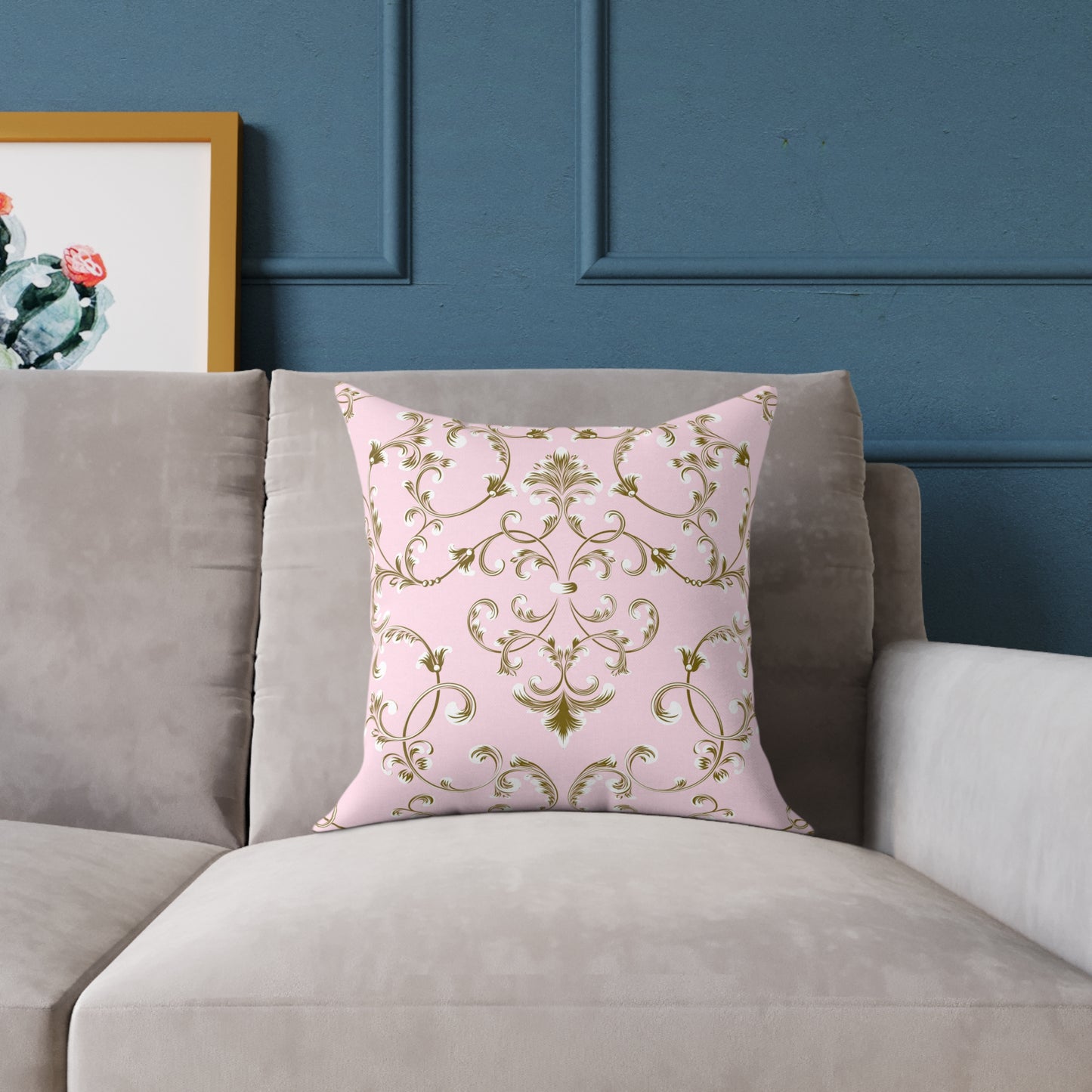 Gilded Pink Decorative Pillow