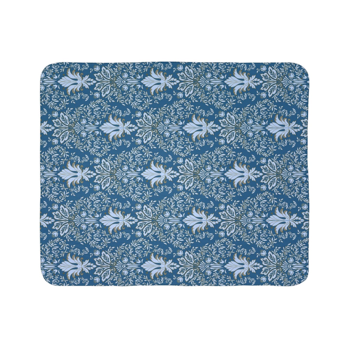 Regal Blue Fleece Sherpa Blanket