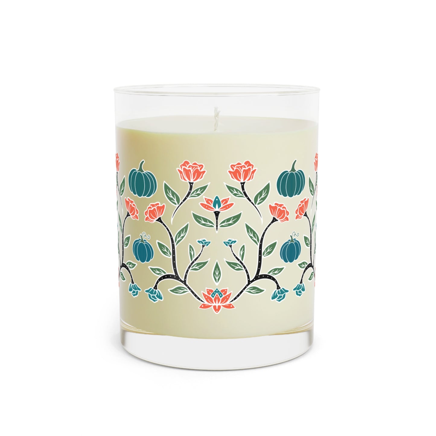 Pumpkin Floral Candle, 11oz