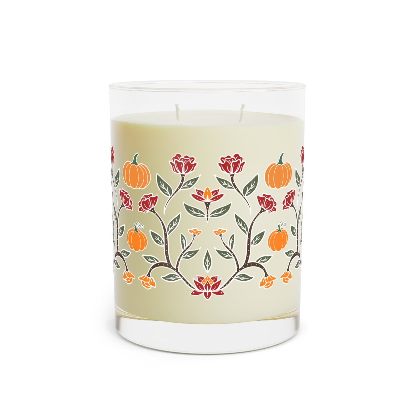 Pumpkin Floral Candle, 11oz